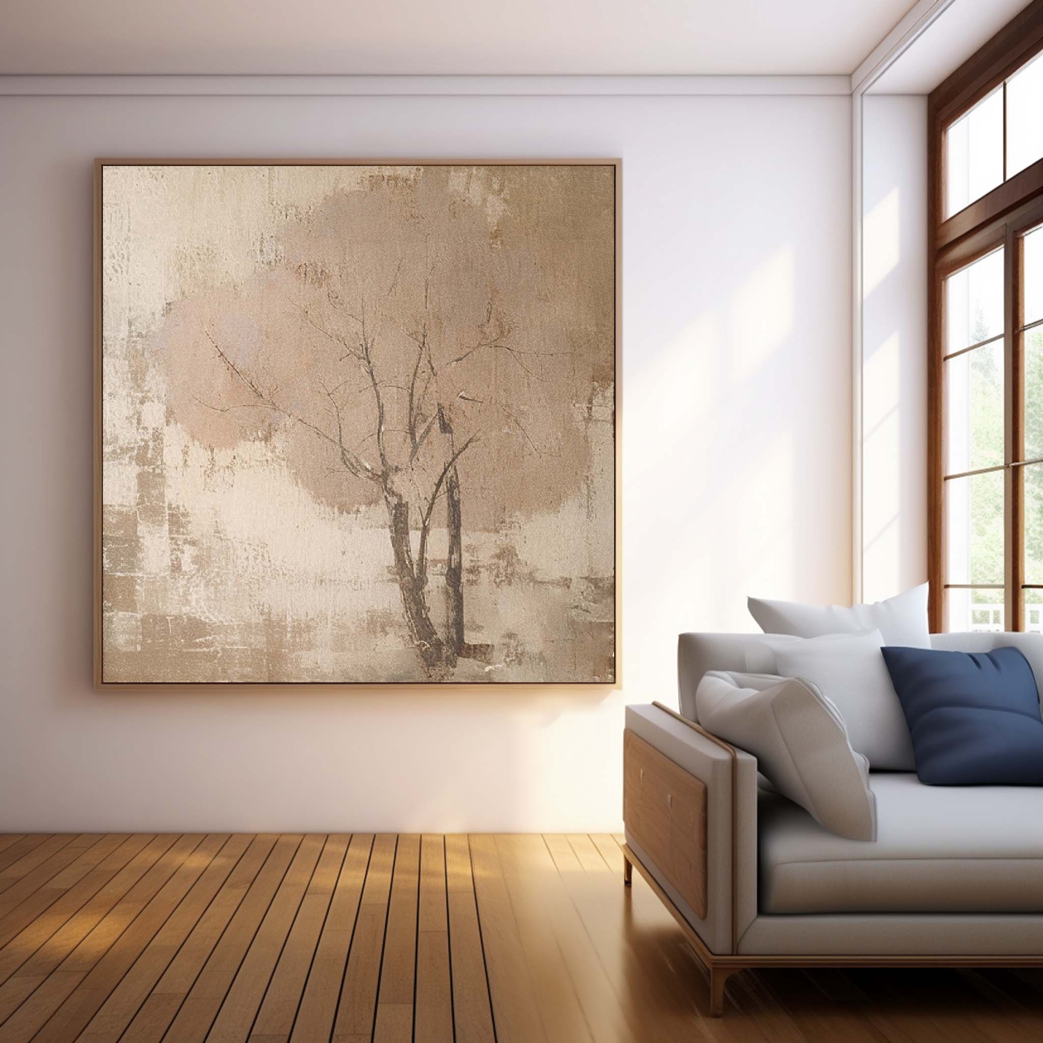 Wall Art Wabi-Sabi Minimalist Tree Abstract