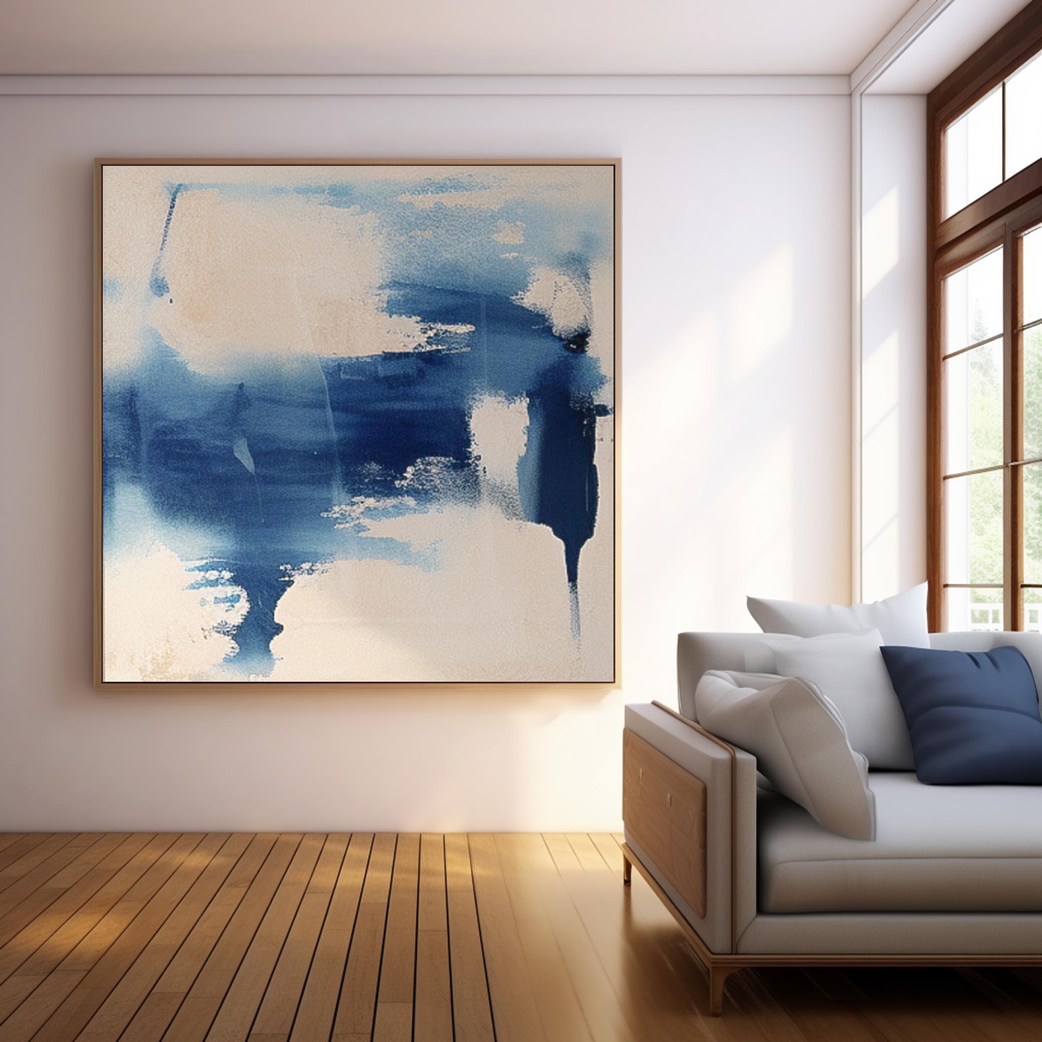 Wall Art Elegant Cool Tone Abstract Nature