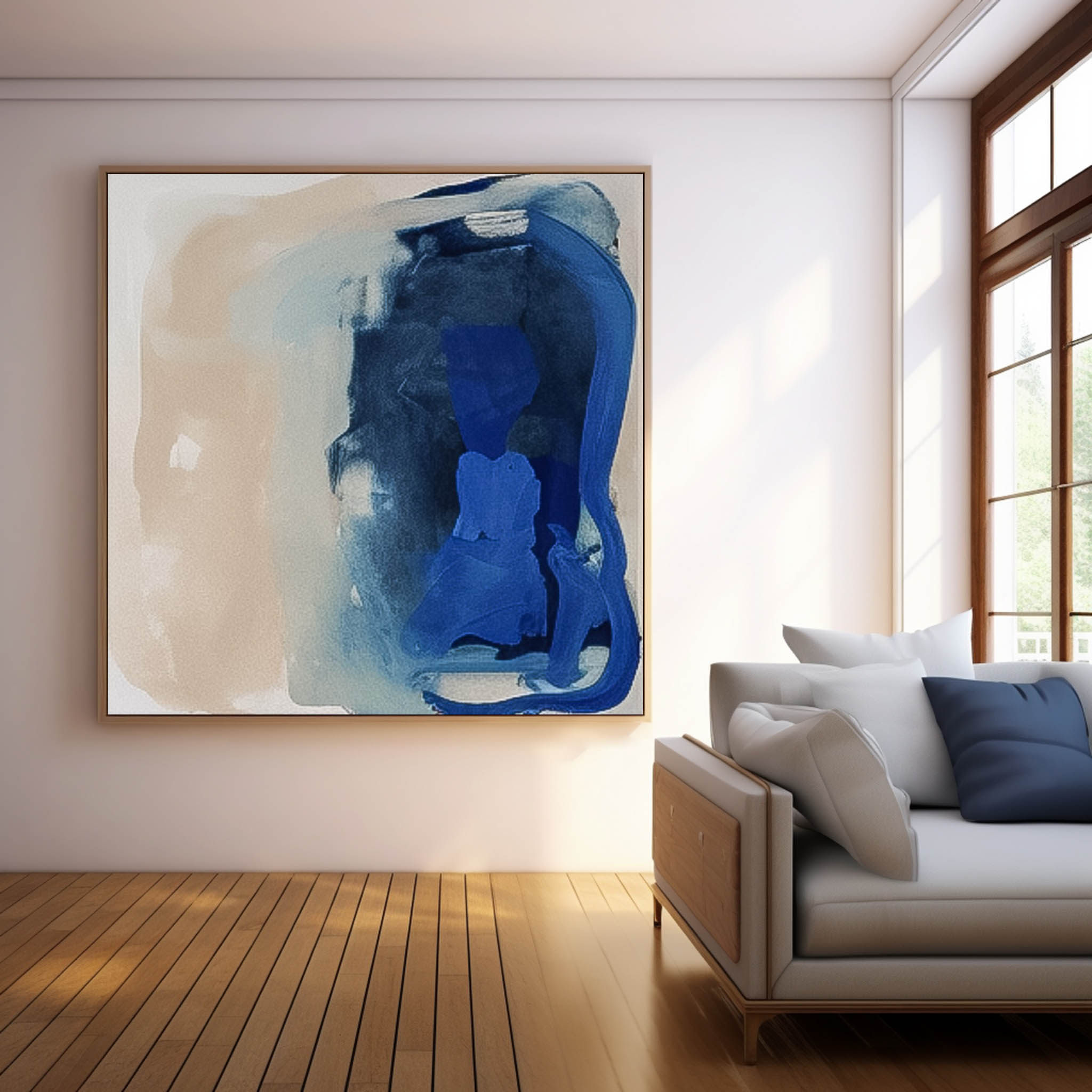 Wall Art Abstract Painterly Impasto Brushstroke Playful