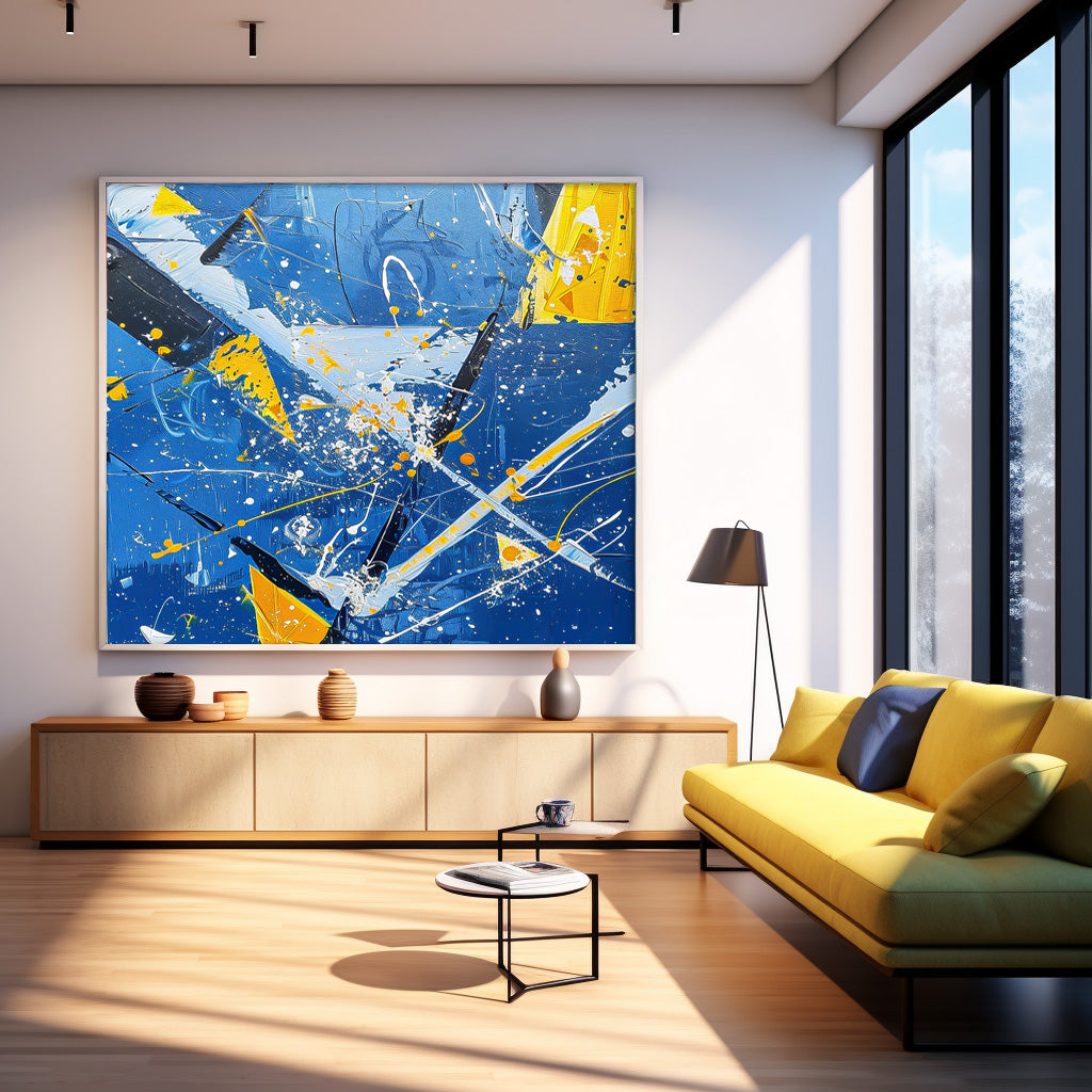 Wall Art Action Abstract Energetic Expressionist