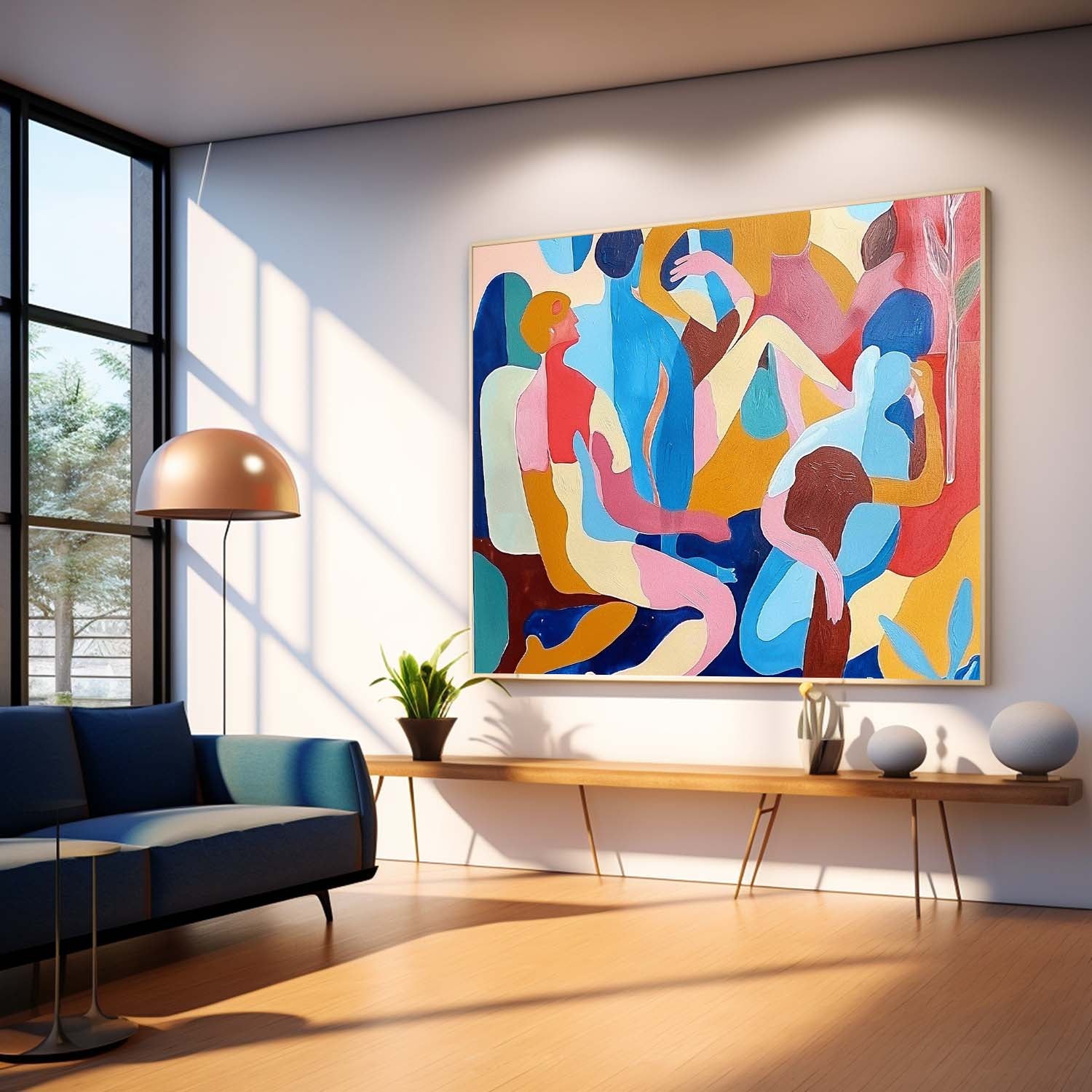 Wall Art Cubist Abstract Figurative Joyful