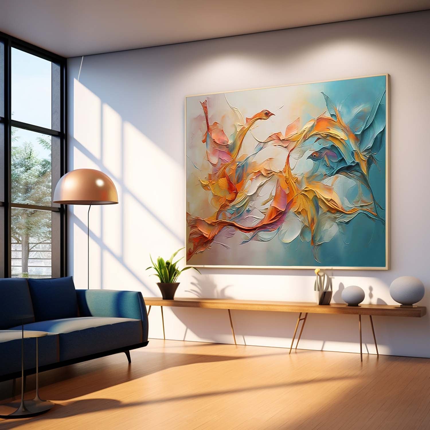 Abstract Canvas Art #AB522