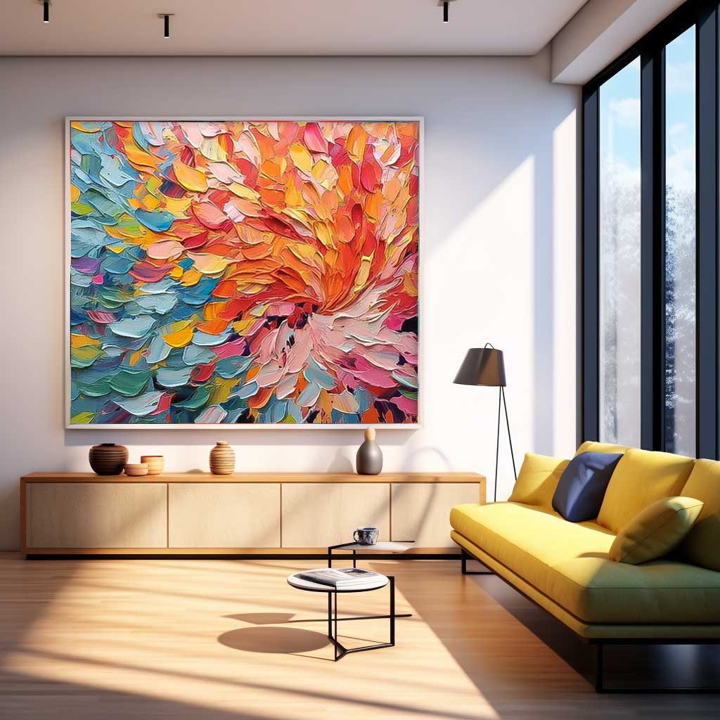 Wall Art Abstract Vibrant Dynamic