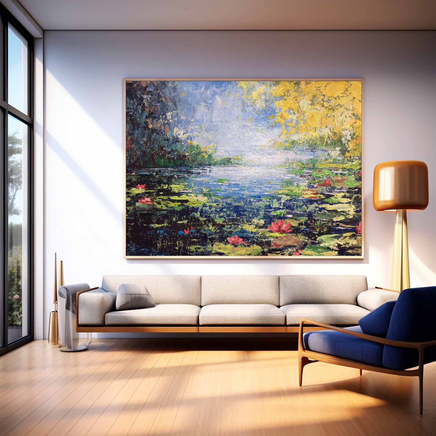 Wall Art Flower Serene Luminous Impressionist