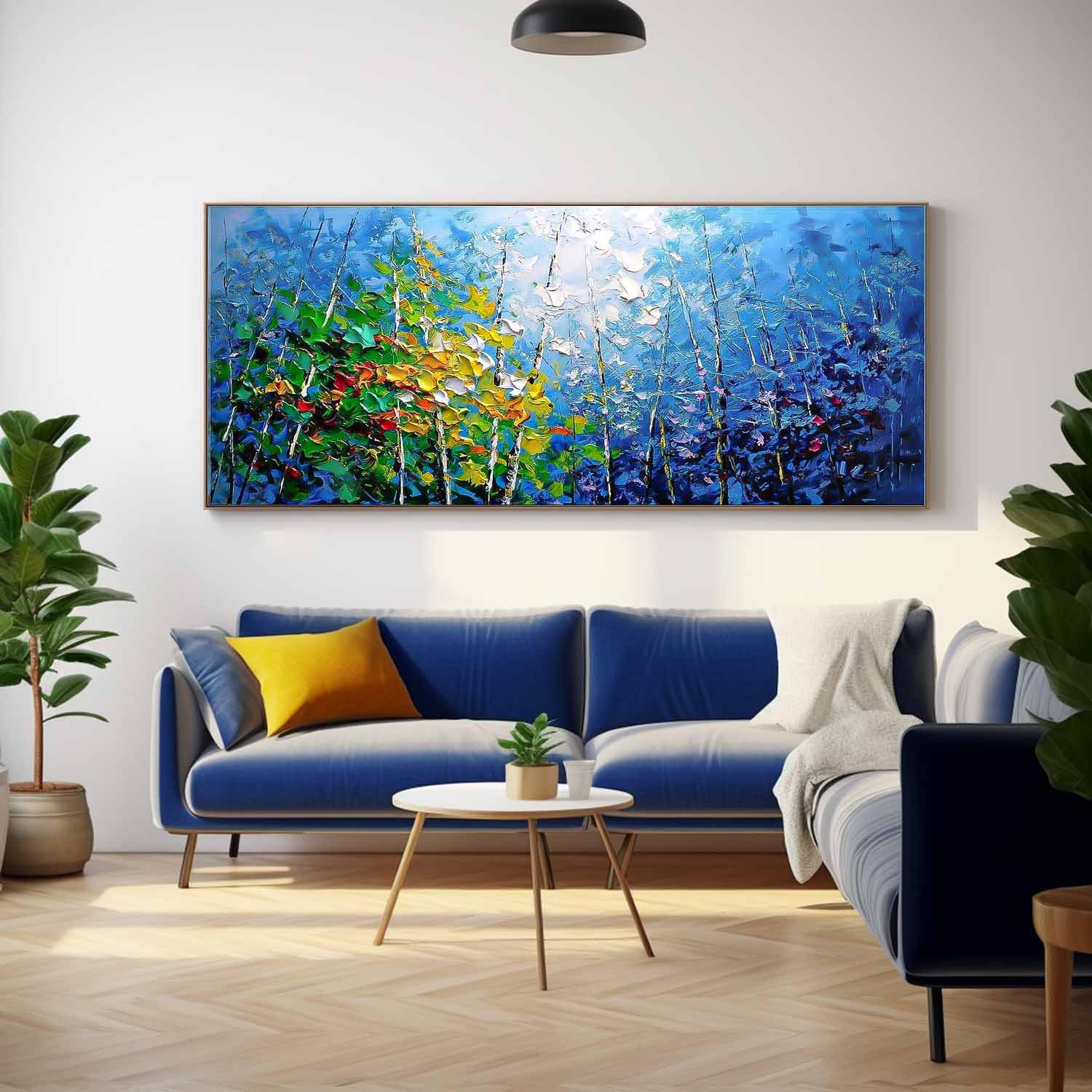 Wall Art Impasto Tree Landscape Impressionist Cheerful