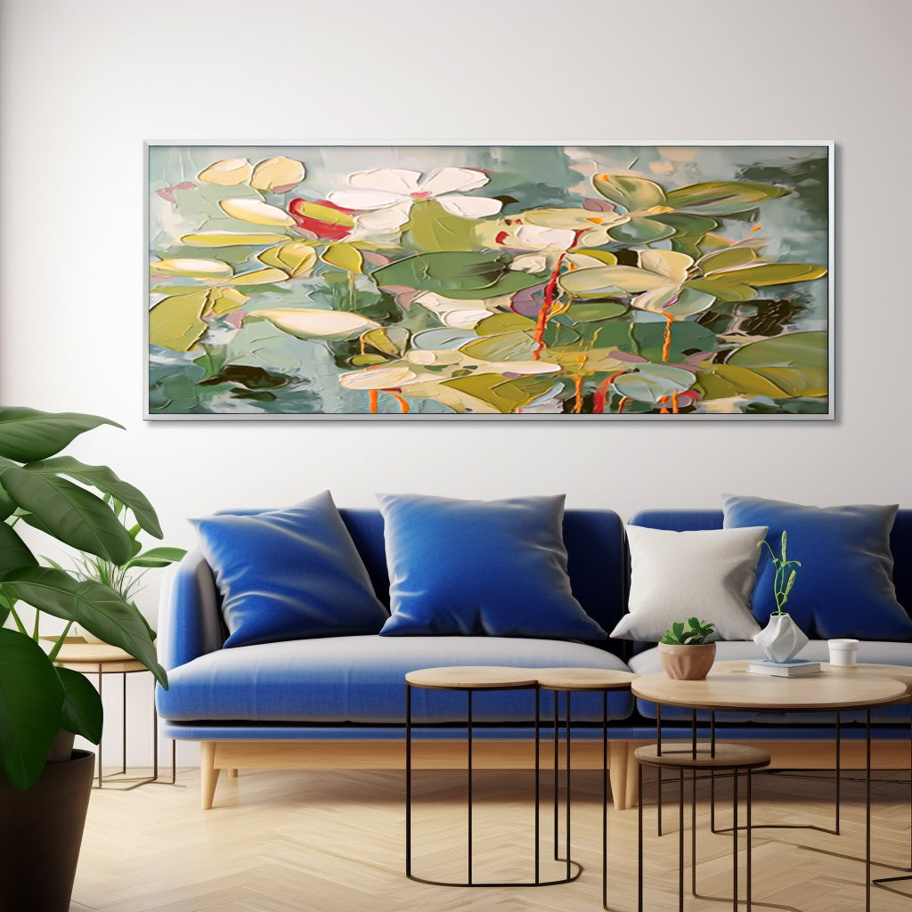 Wall Art Impasto Flower Expressionist Layer Oriental