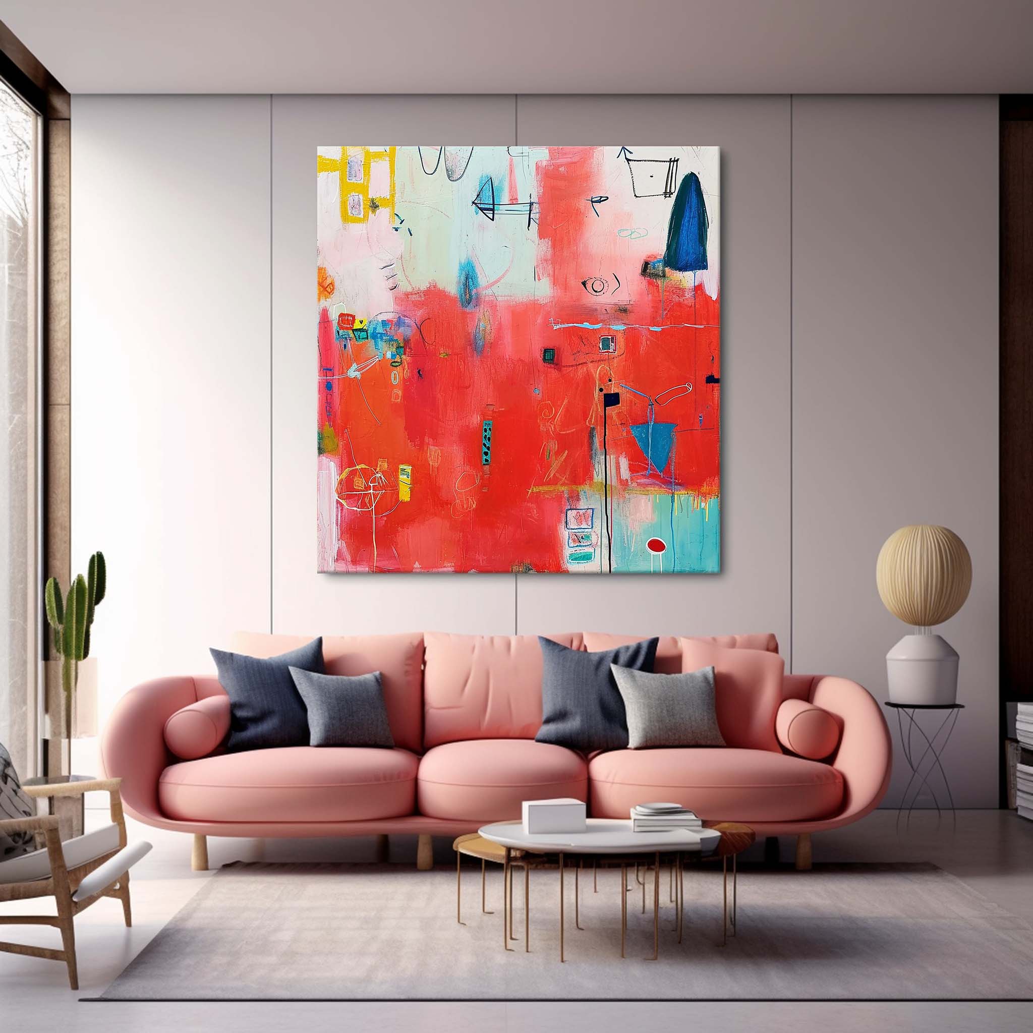 Wall Art Symbolic Abstract Whimsical