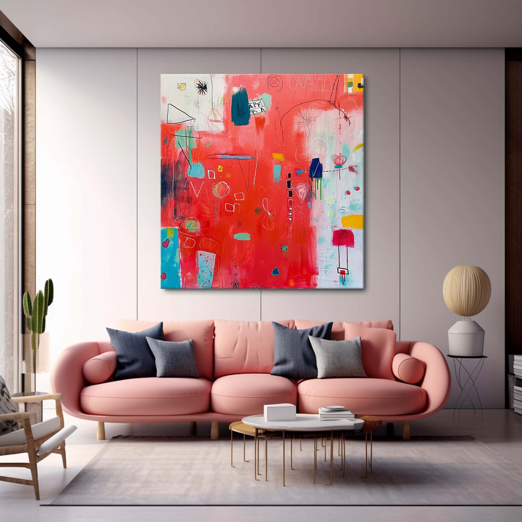 Wall Art Abstract Energetic Quirky Modern