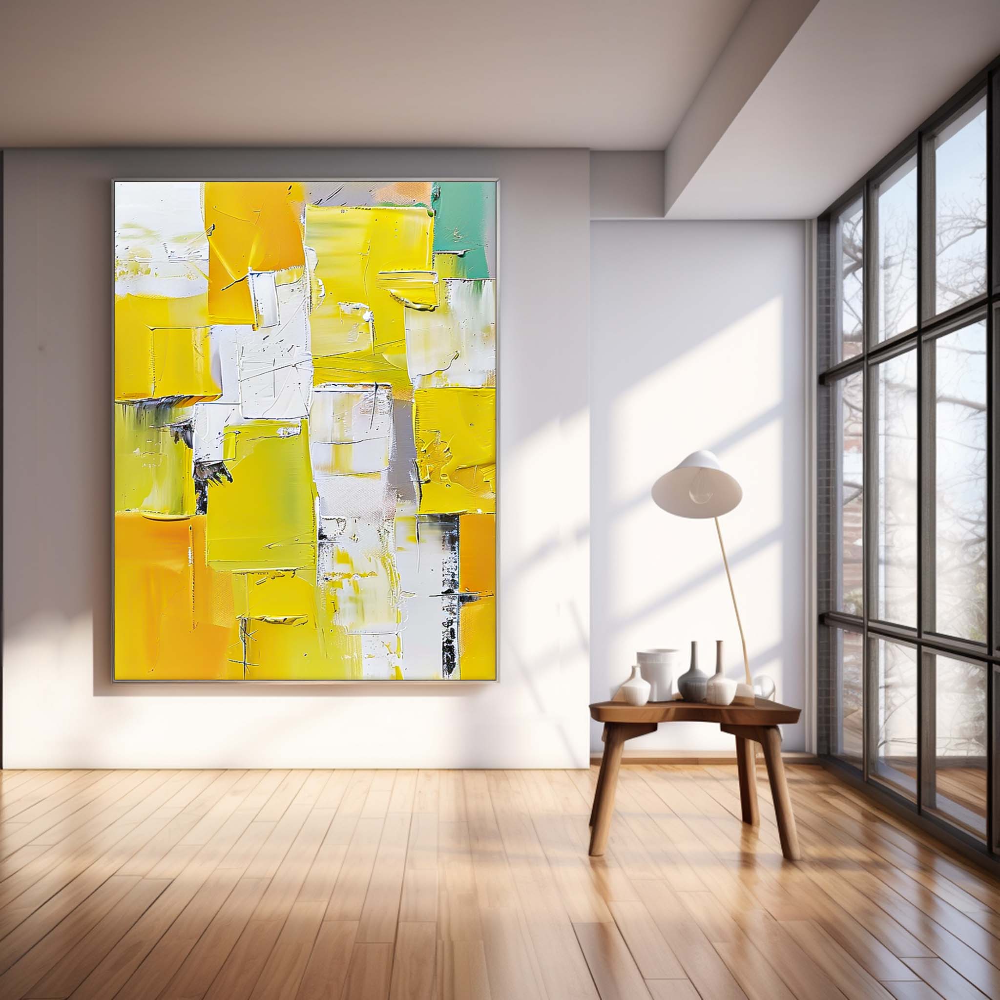 Wall Art Dynamic Abstract Bold Color Pop Decor
