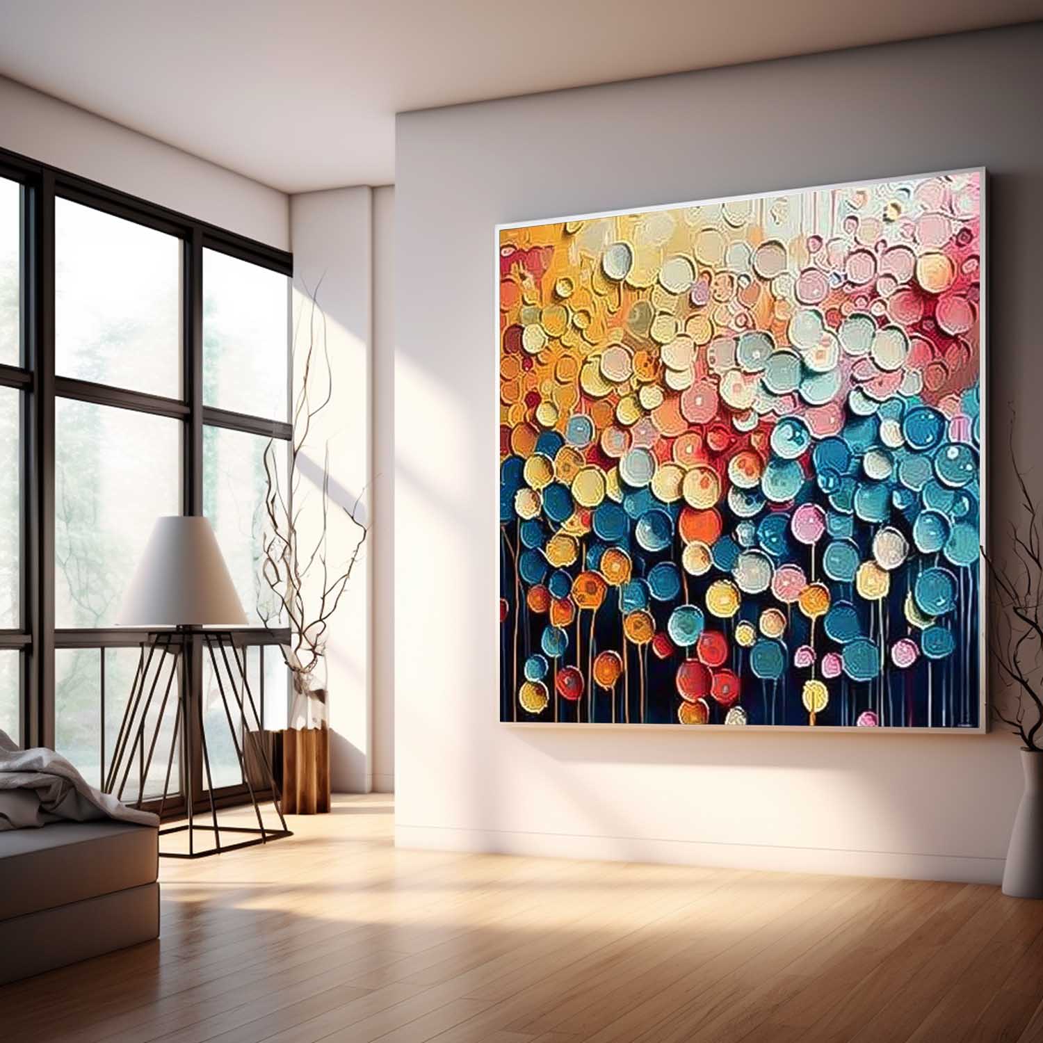 Wall Art Lively Abstract Cheerful Painterly