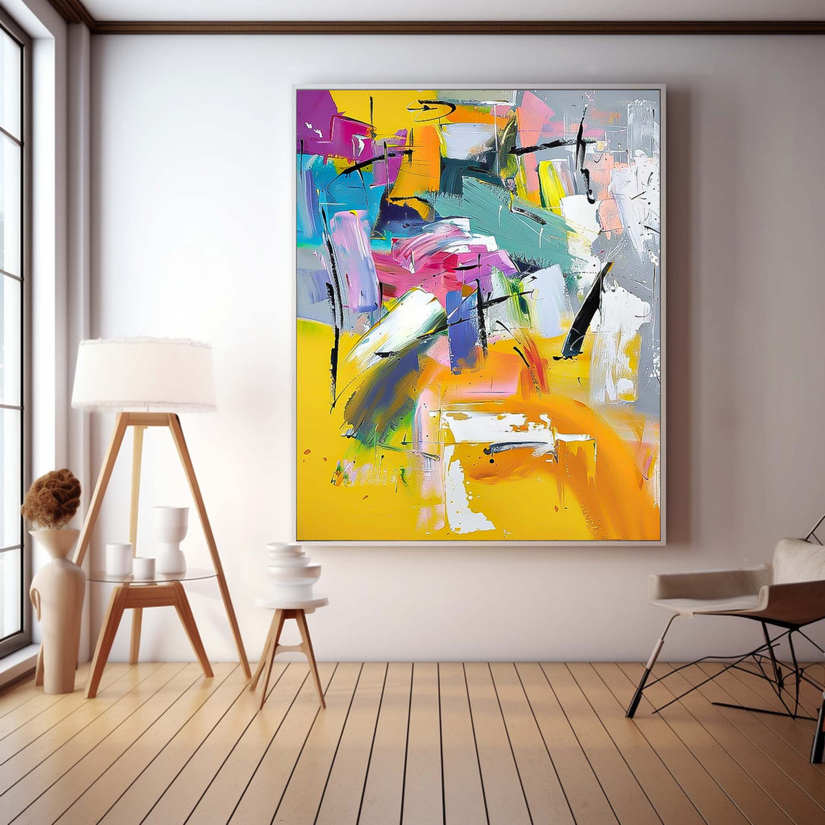 Wall Art Impasto Abstract Expressionist Playful