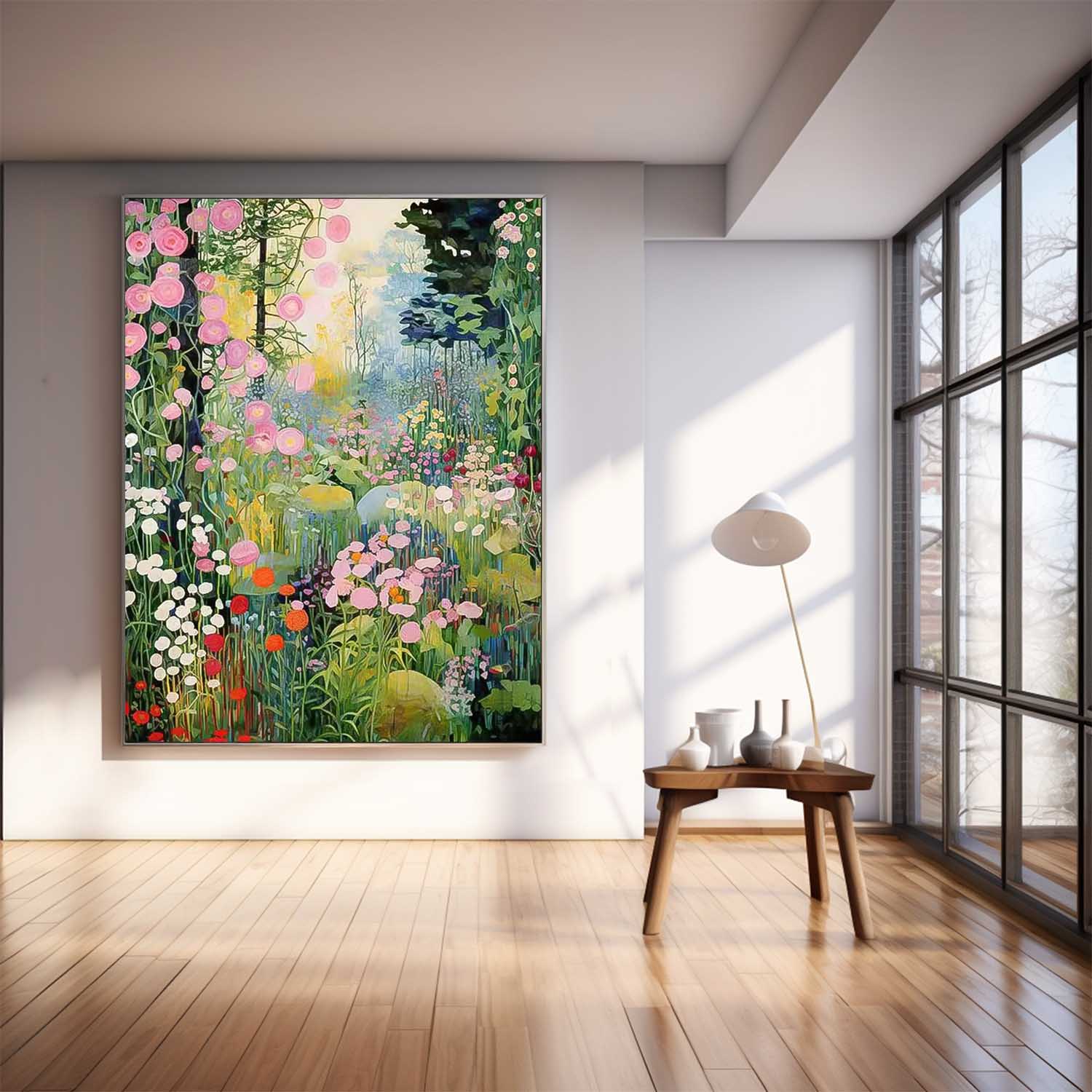 Wall Art Flower Contemporary Painterly Serene Nature