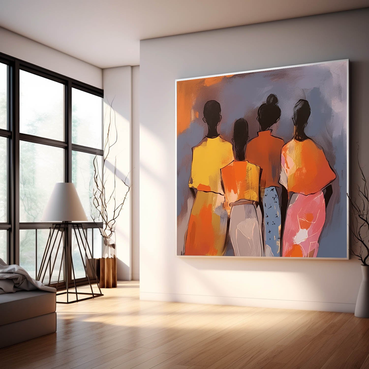 Wall Art People Modern Abstract Understated