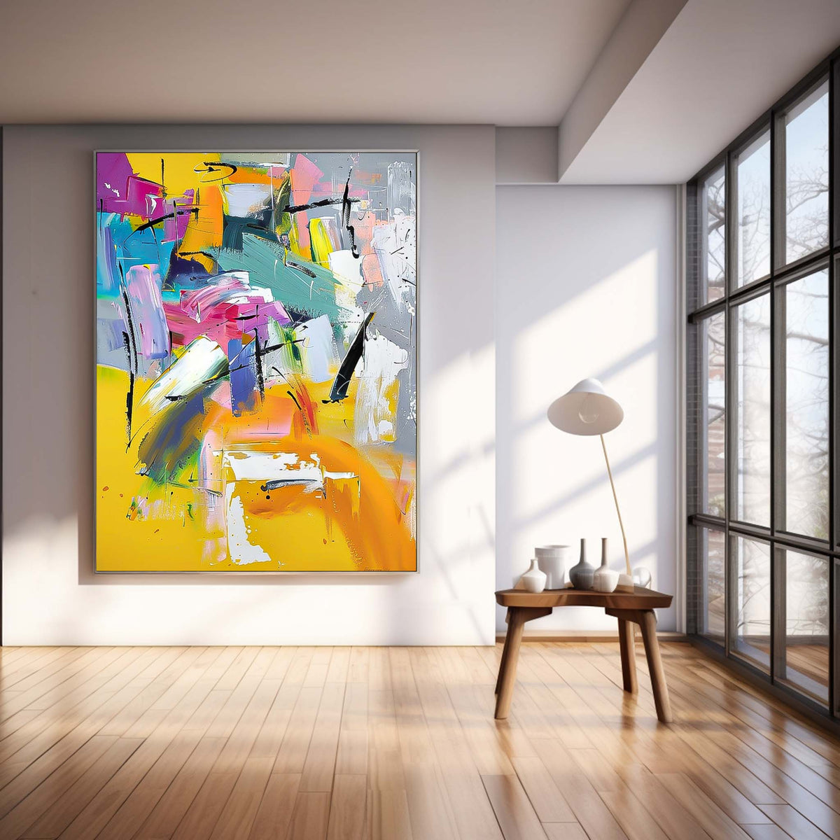 Wall Art Impasto Abstract Expressionist Playful