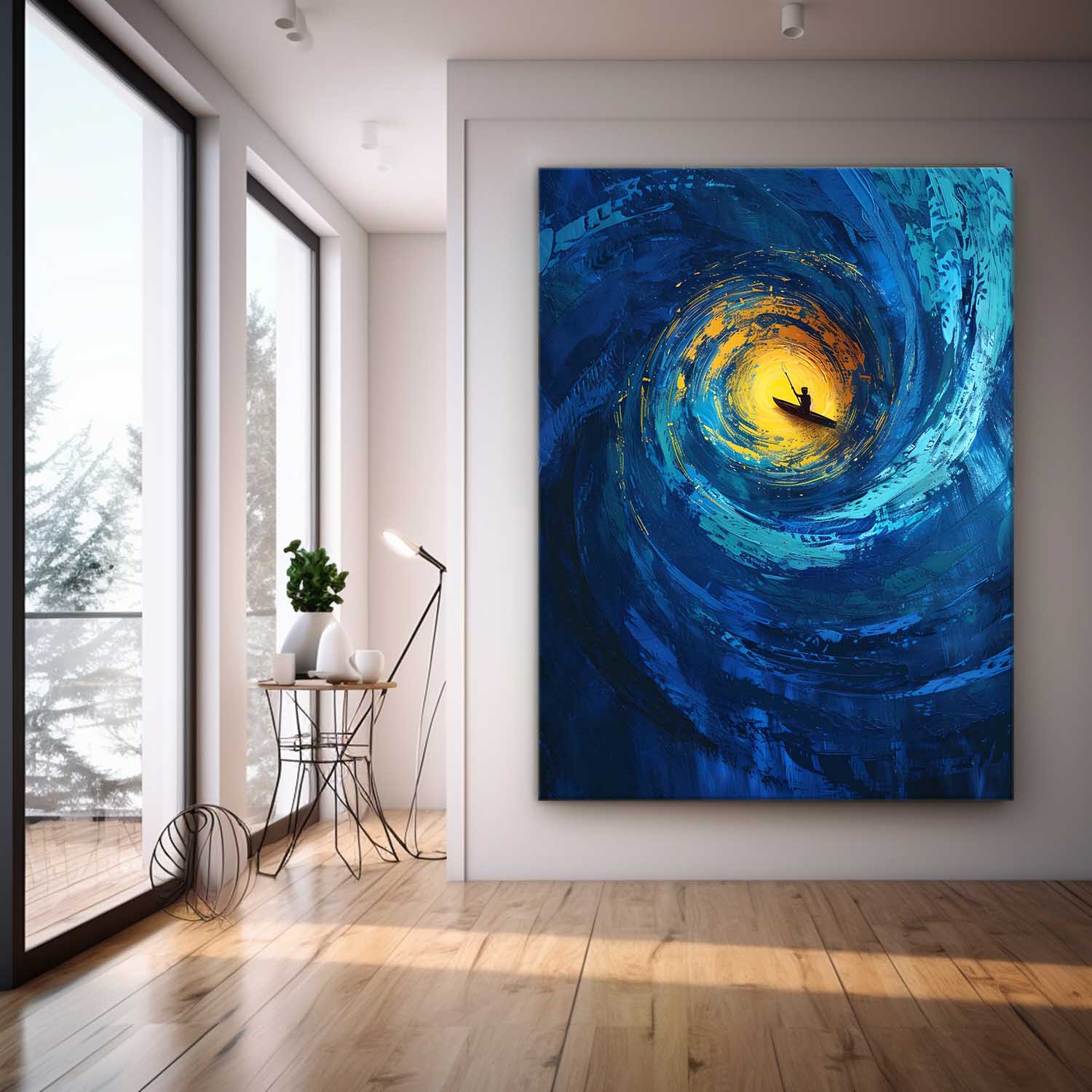 Wall Art Impasto Beach & Ocean Mysterious