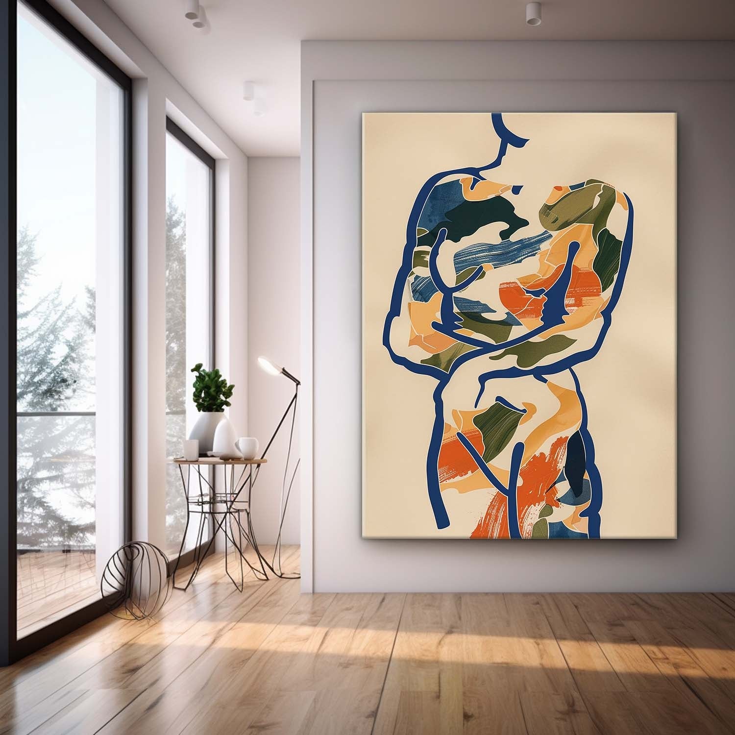 Wall Art Figurative Minimalist Abstract Line