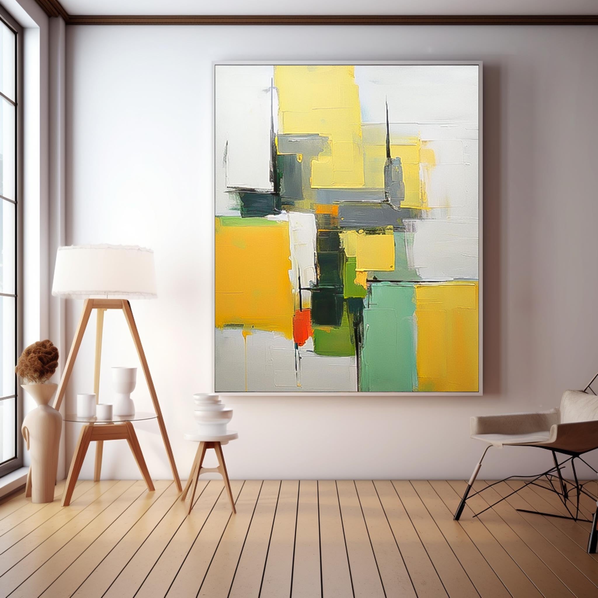 Wall Art Dynamic Abstract Vibrant Impasto