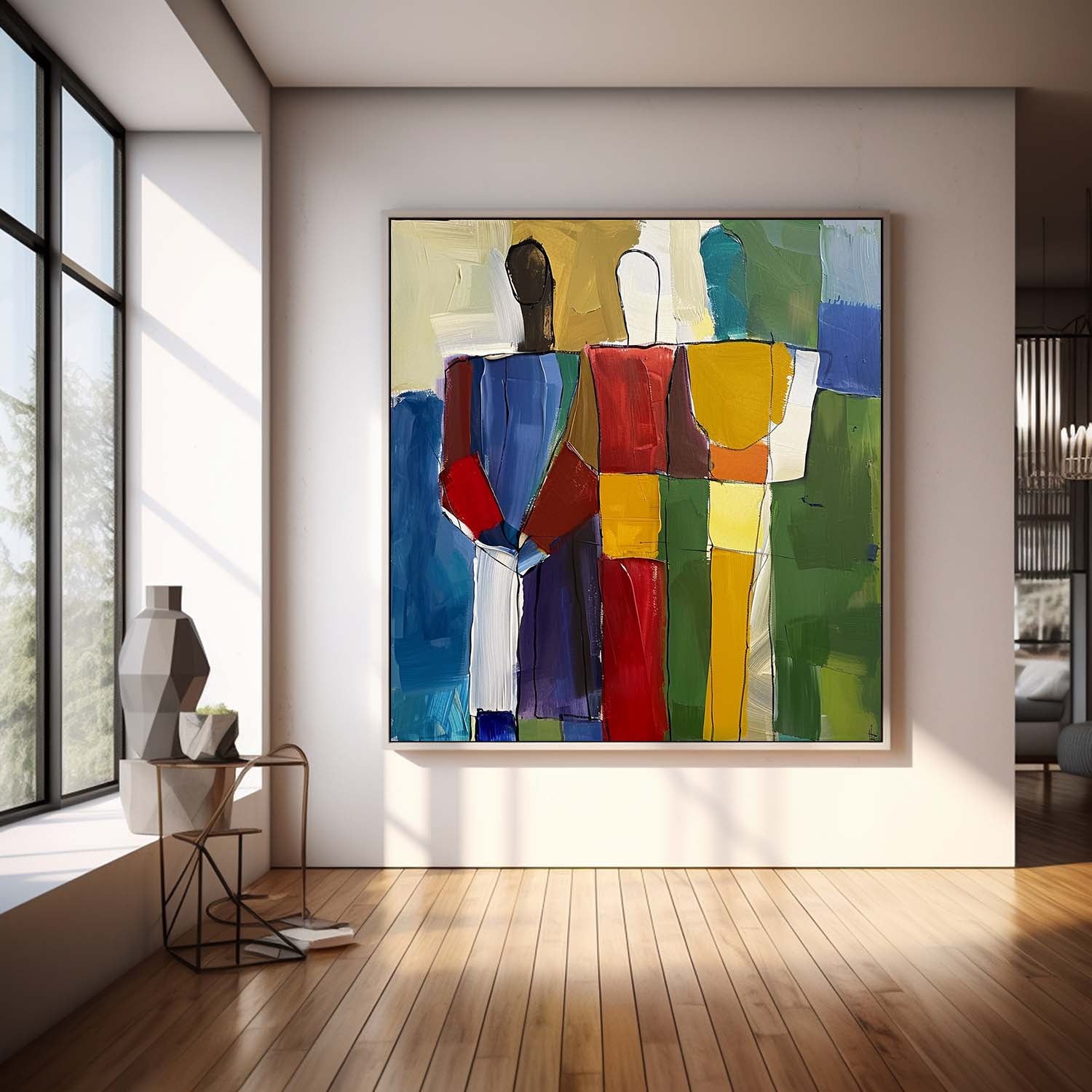 Wall Art Figurative Painterly Geometric Cubist