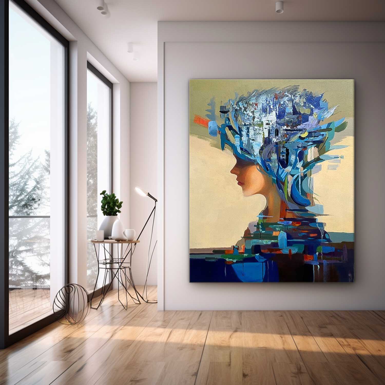 Wall Art People Floral Nature Ethereal Serene