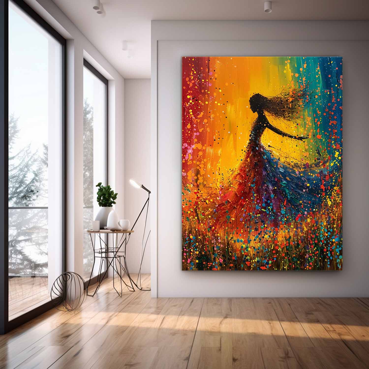 Wall Art People Painterly Dynamic Dance