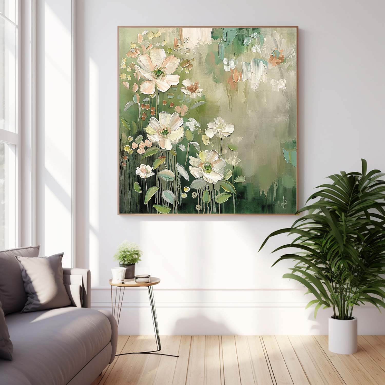 Wall Art Flower Impressionist Modern Abstract