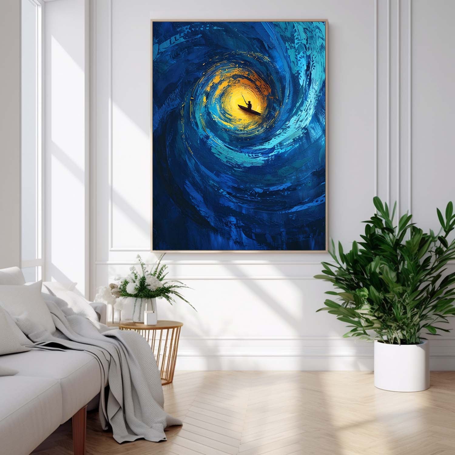 Wall Art Impasto Beach & Ocean Mysterious
