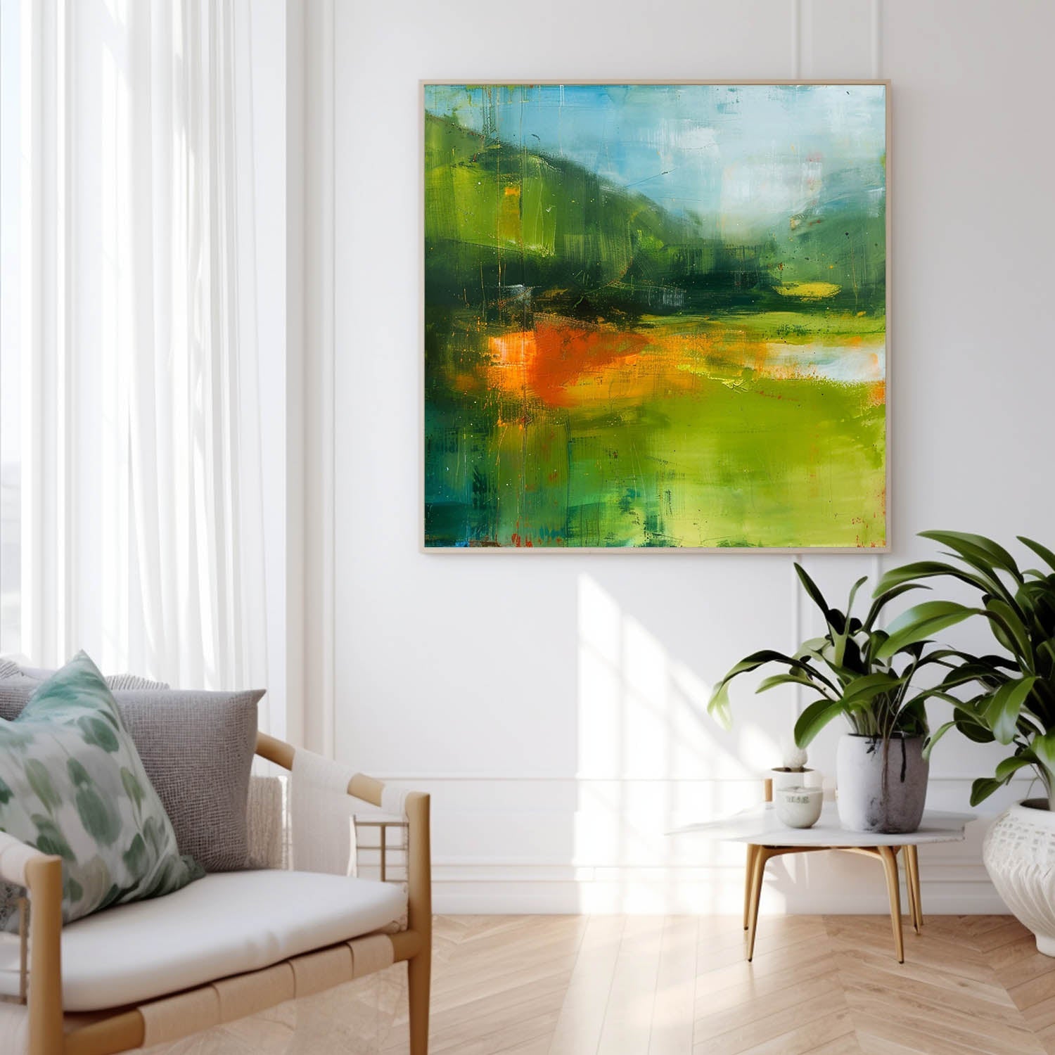 Wall Art Abstract Landscape Modern Fresh Natural