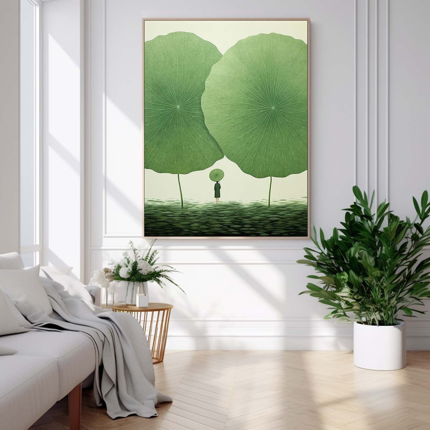 Wall Art Flower Oriental Serene Meditative