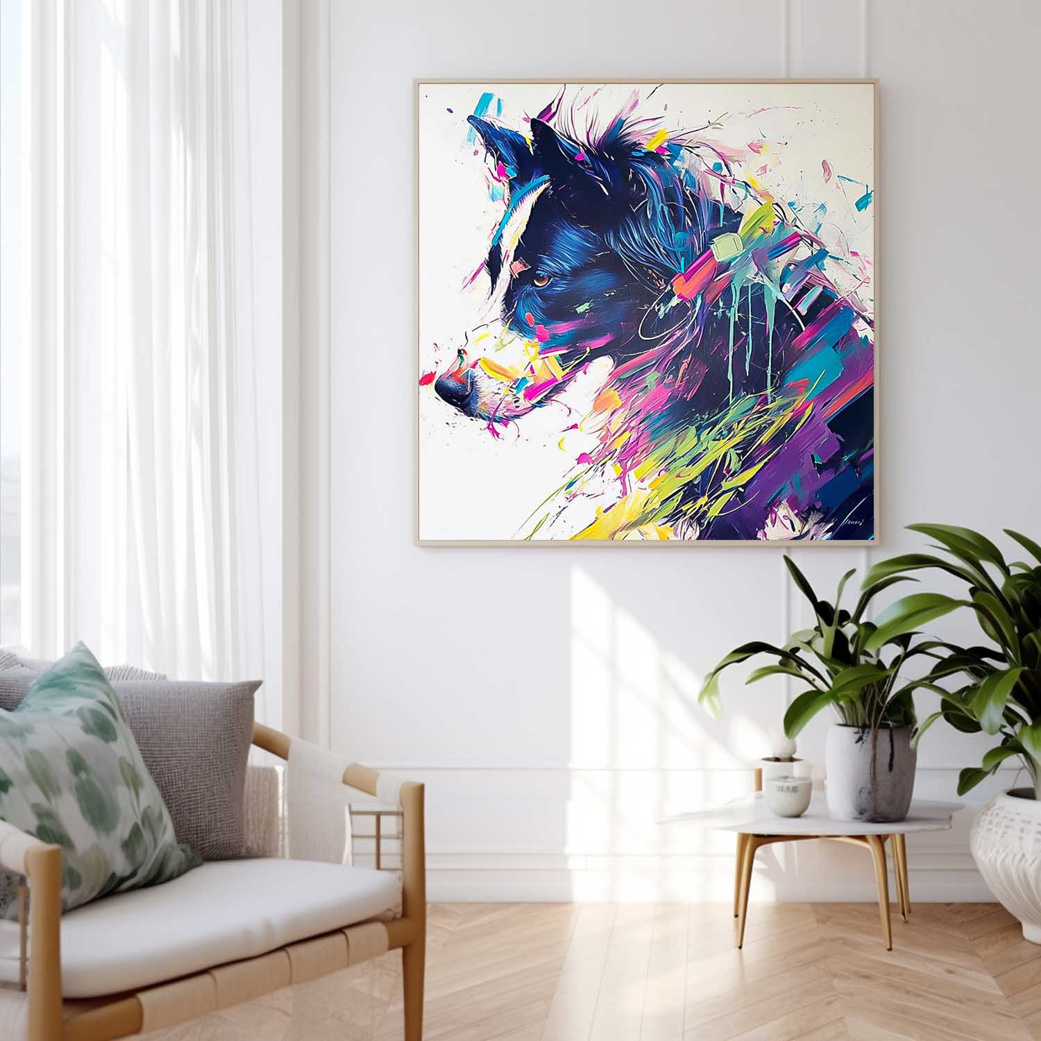 Wall Art Animal Dopamine Vibrant Playful Retro