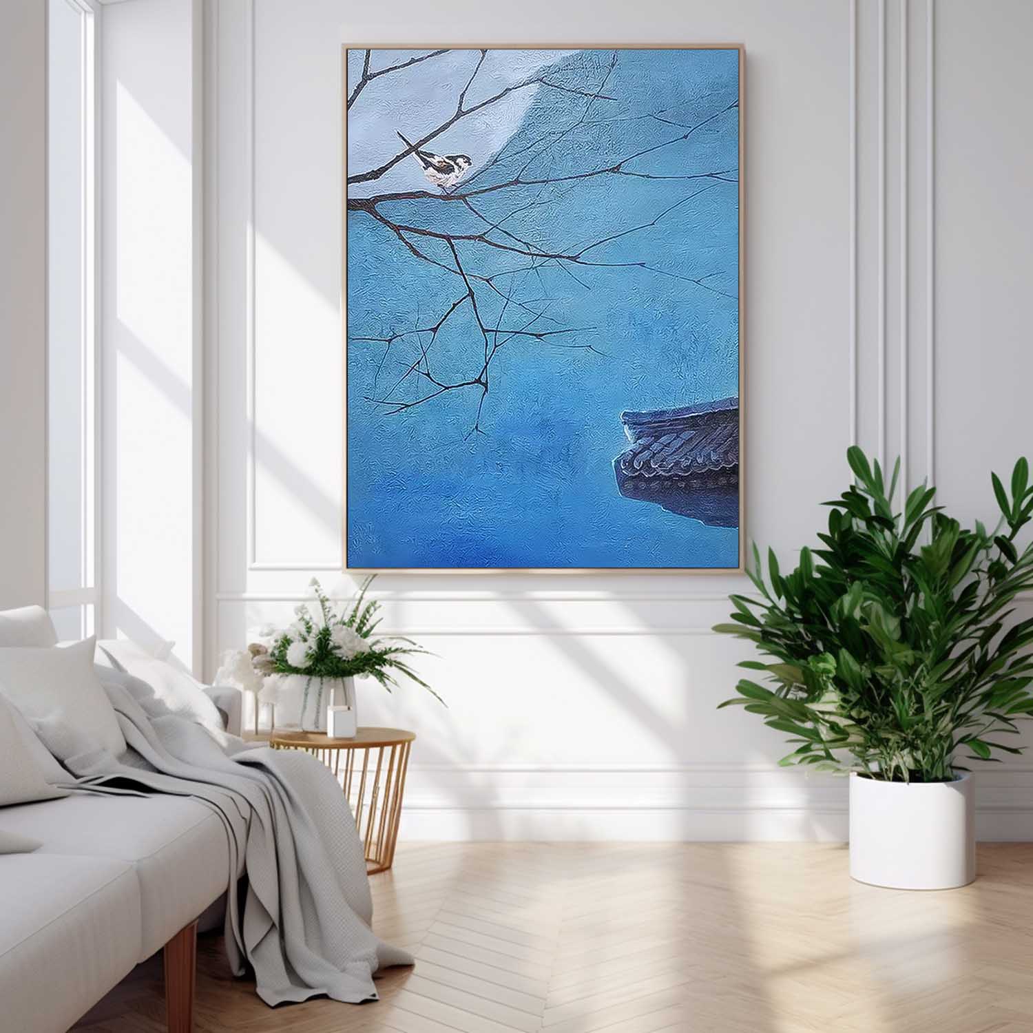 Wall Art Landscape Oriental Night Meditative Design