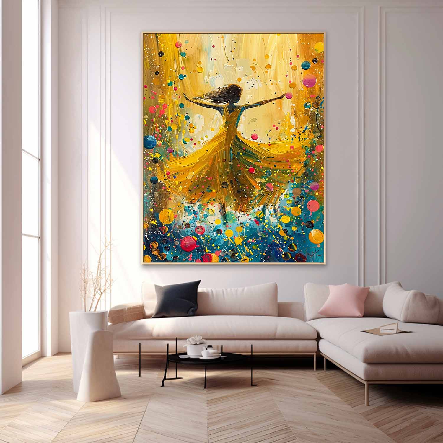 Wall Art Contemporary Energetic Figurative Design