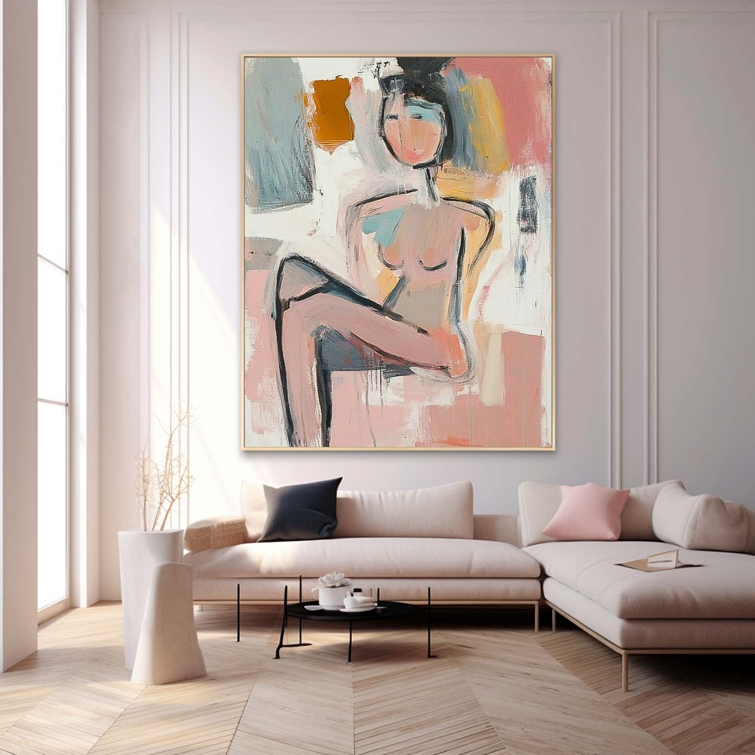 Wall Art People Abstract Line Contemporary