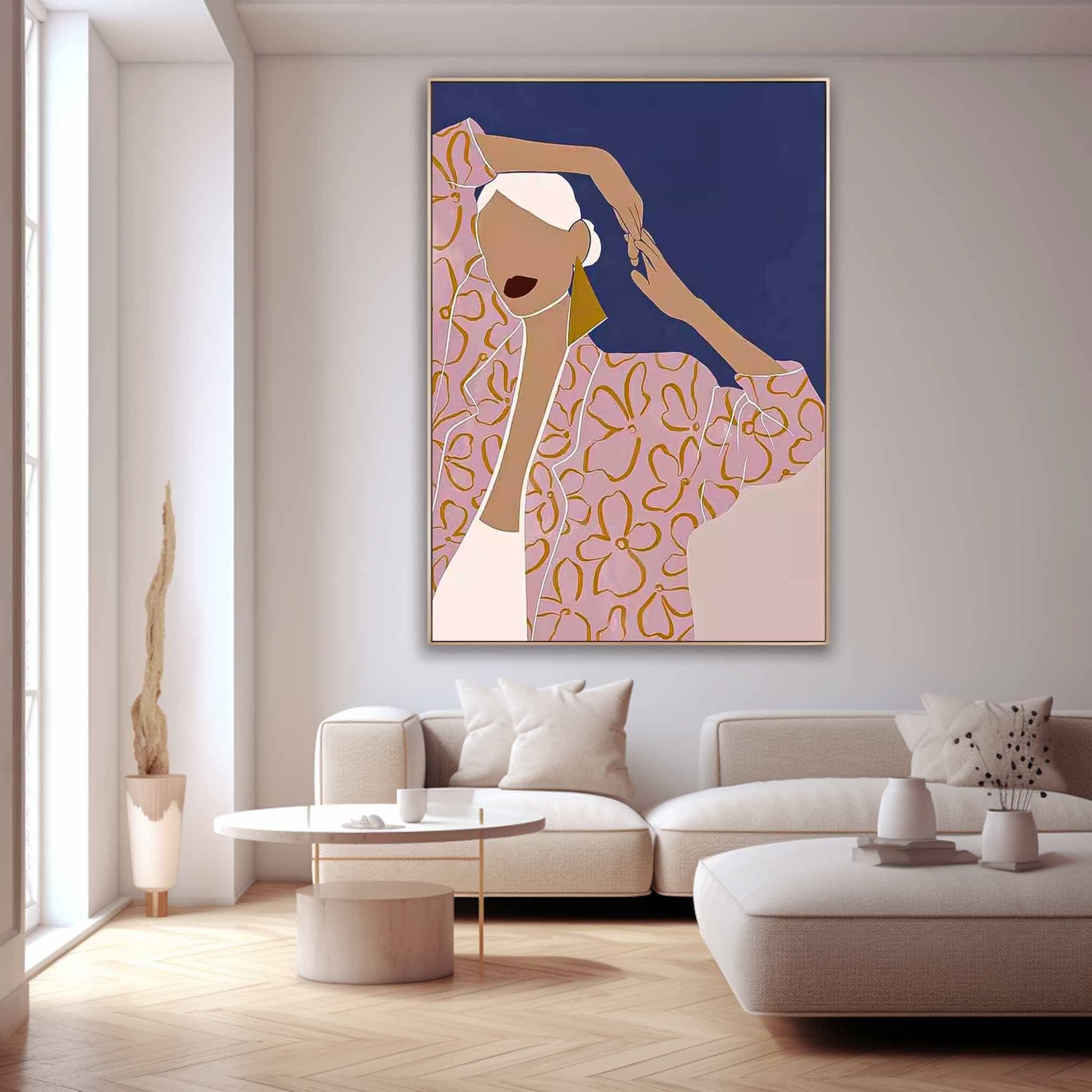 Wall Art Stylized People Painterly Fashion Scene