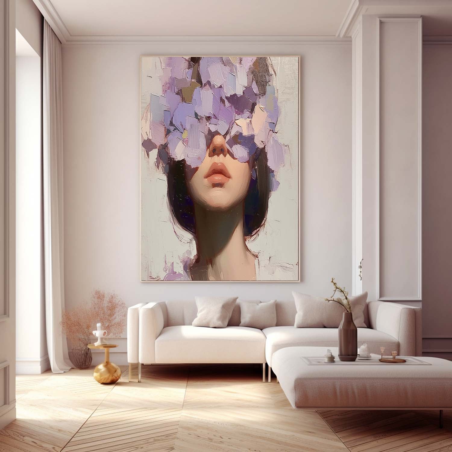 Wall Art Soft People Contemporary Serene