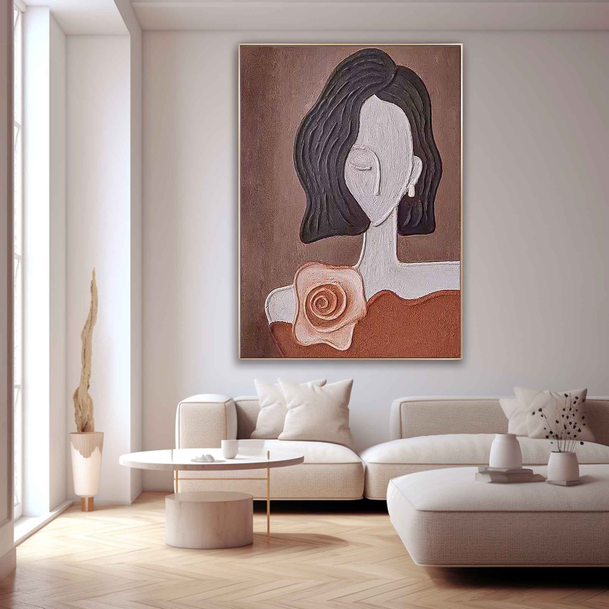 Wall Art Minimalist Fashion Figure Chic