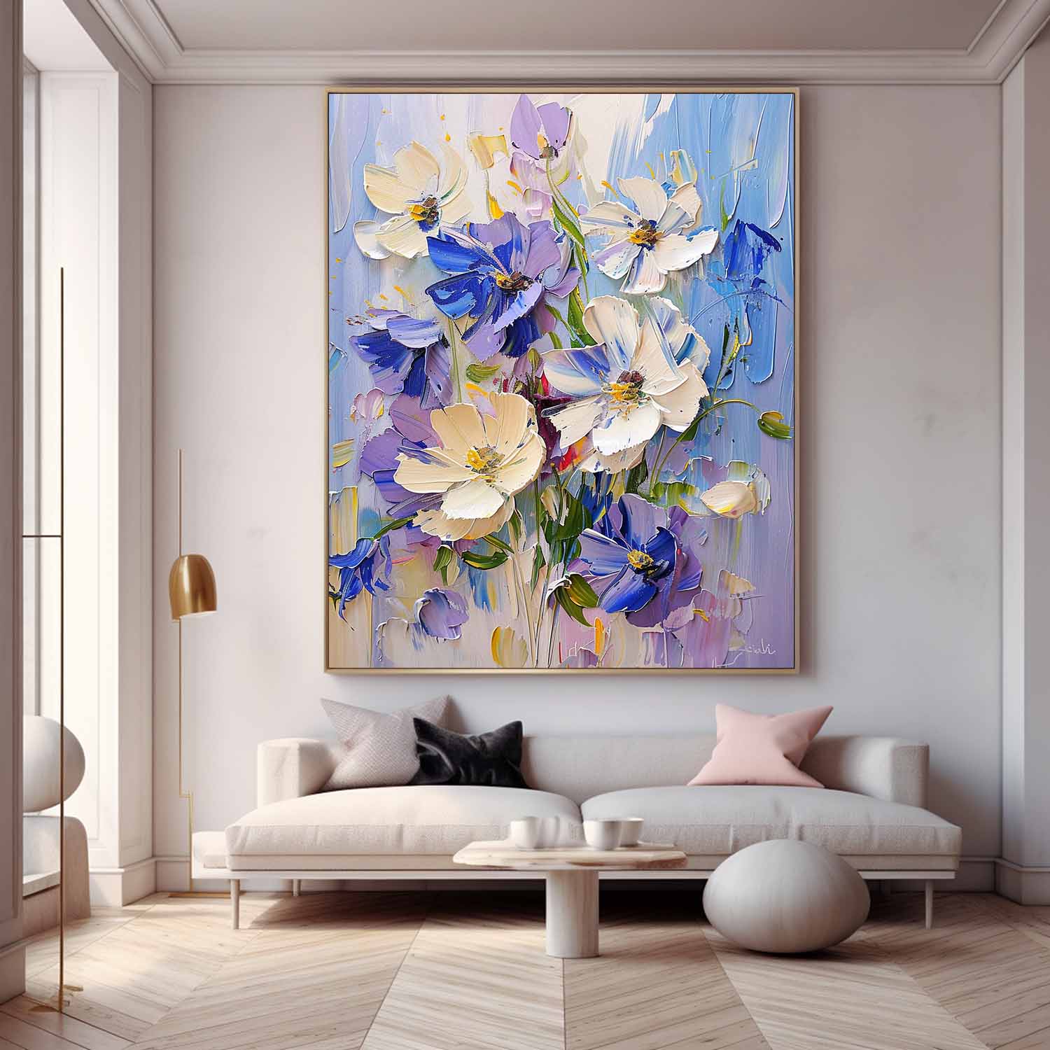 Wall Art Flower Painterly Modern Elegant