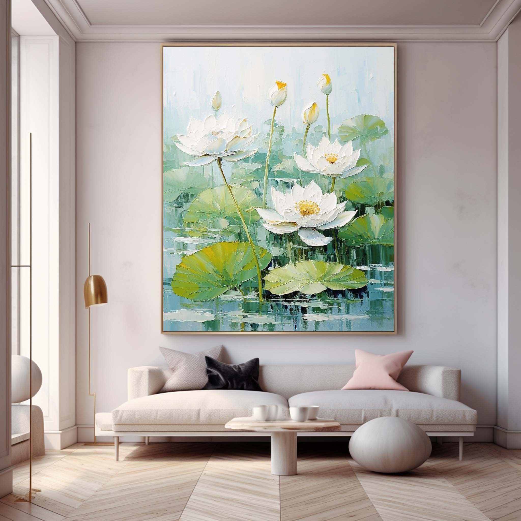Wall Art Flower Impasto Botanical Natural Cheerful