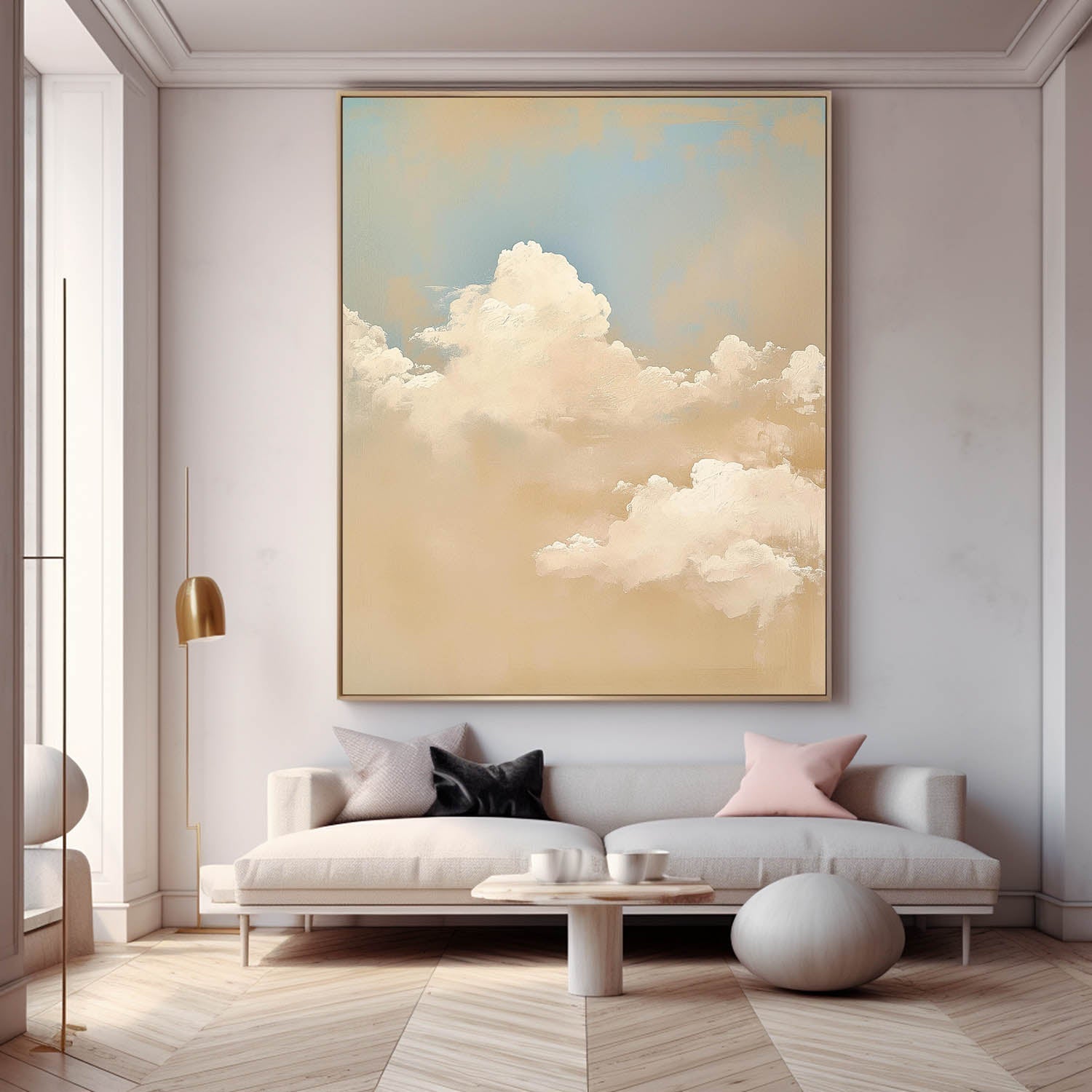 Wall Art Landscape Impasto Soft Cloud