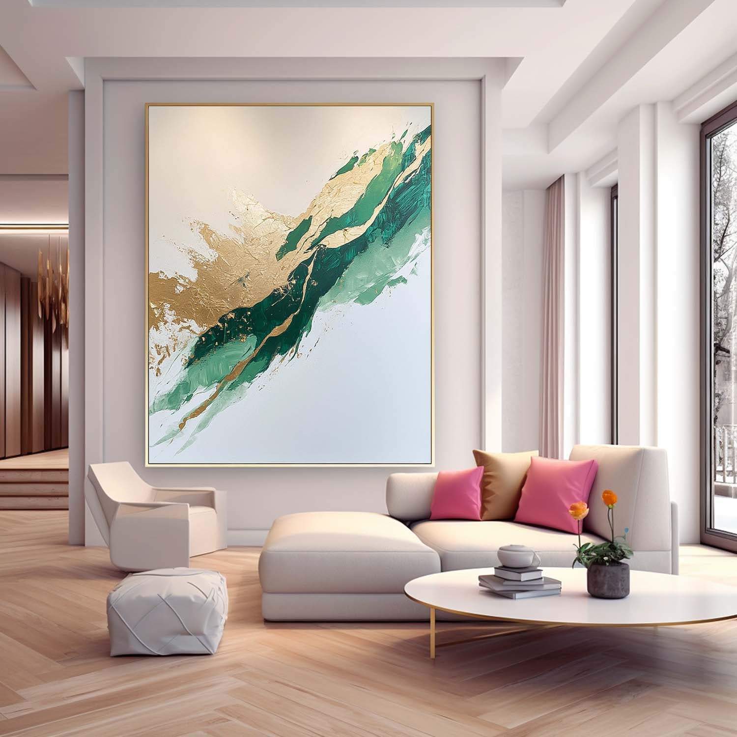 Abstract Canvas Art AB594 - Neutralighting