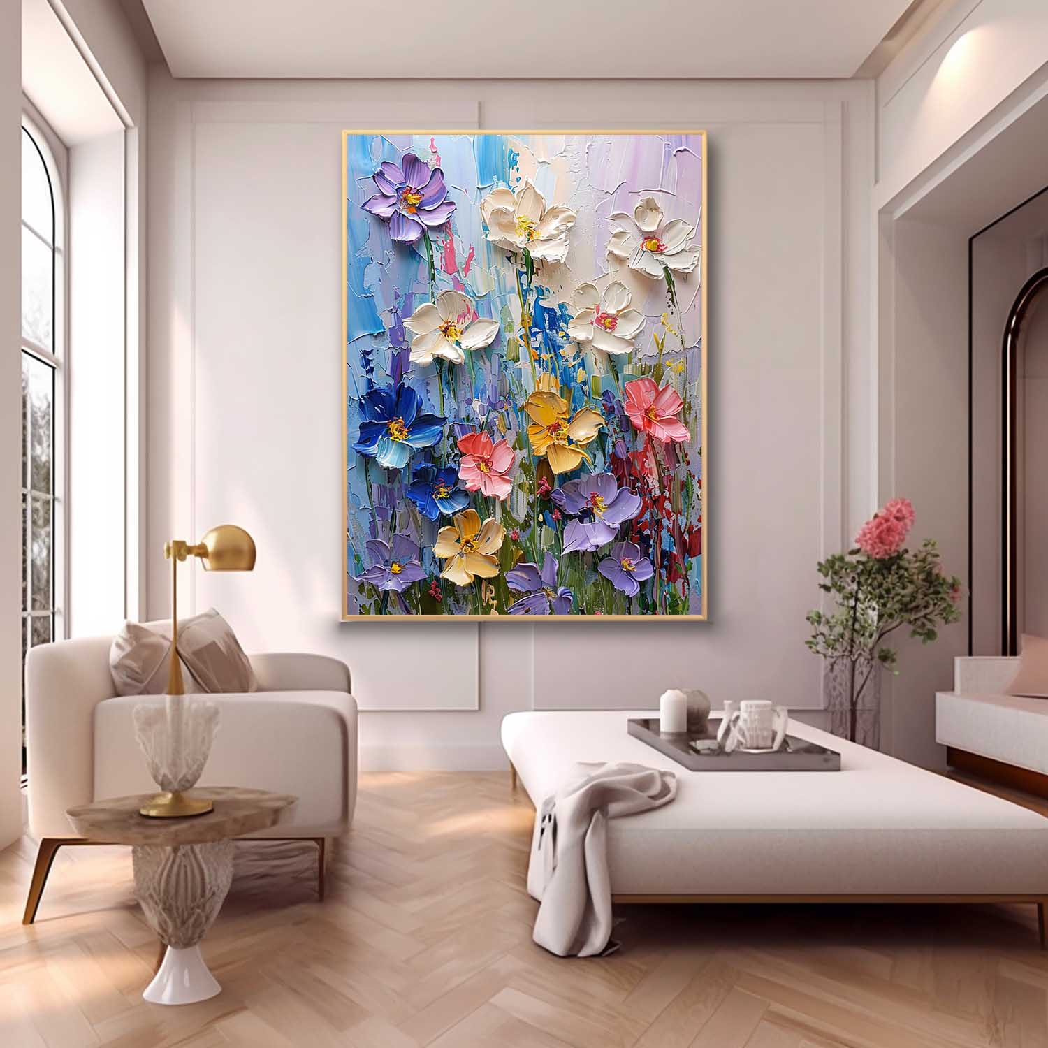 Wall Art Floral Serene Contemplative Elegant