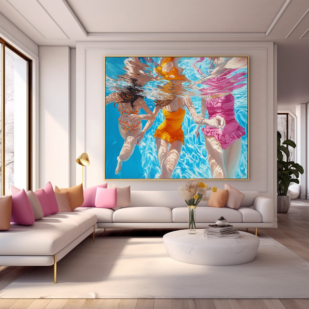 Wall Art People Contemporary Expressionist Soft