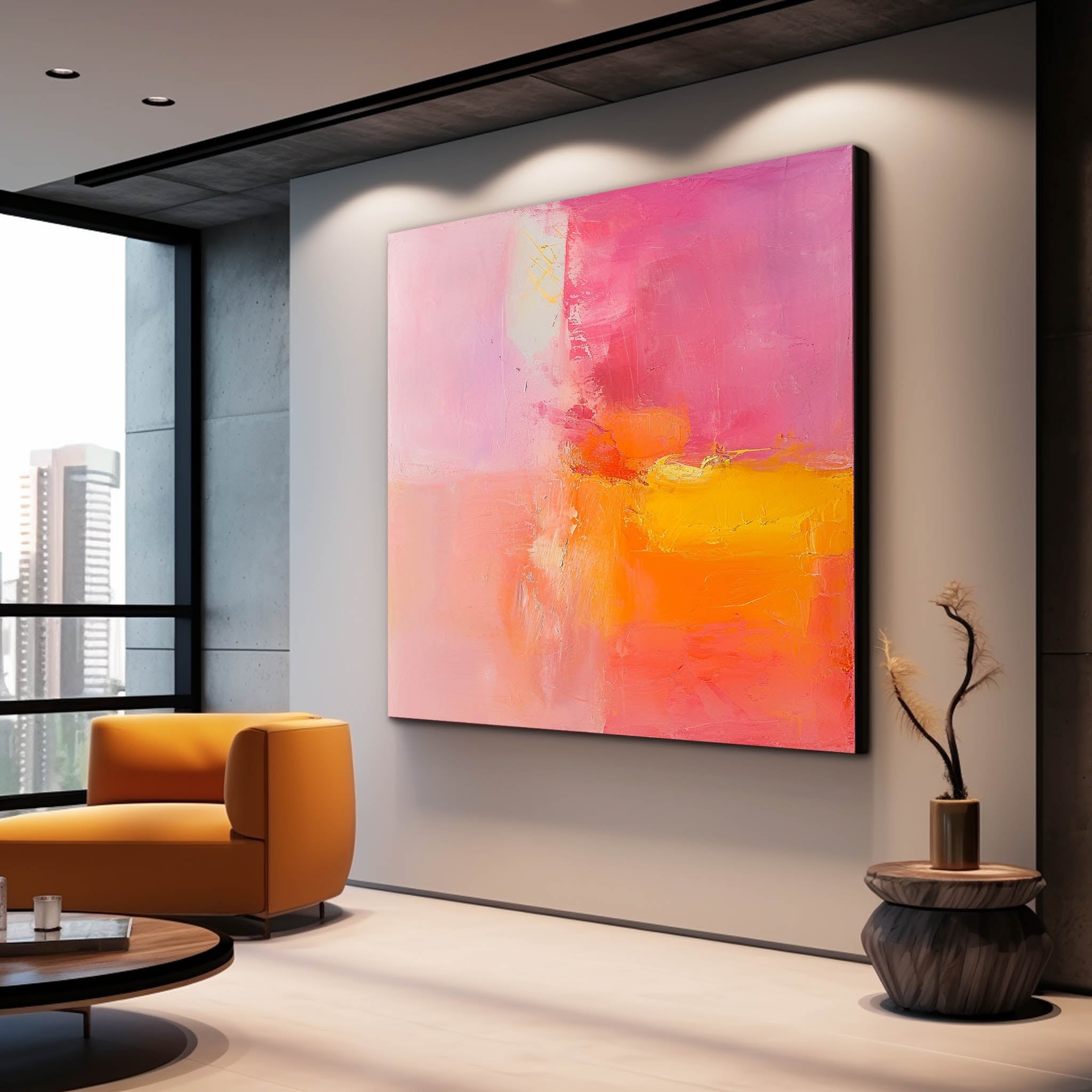 Wall Art Understated Elegant Abstract Wash
