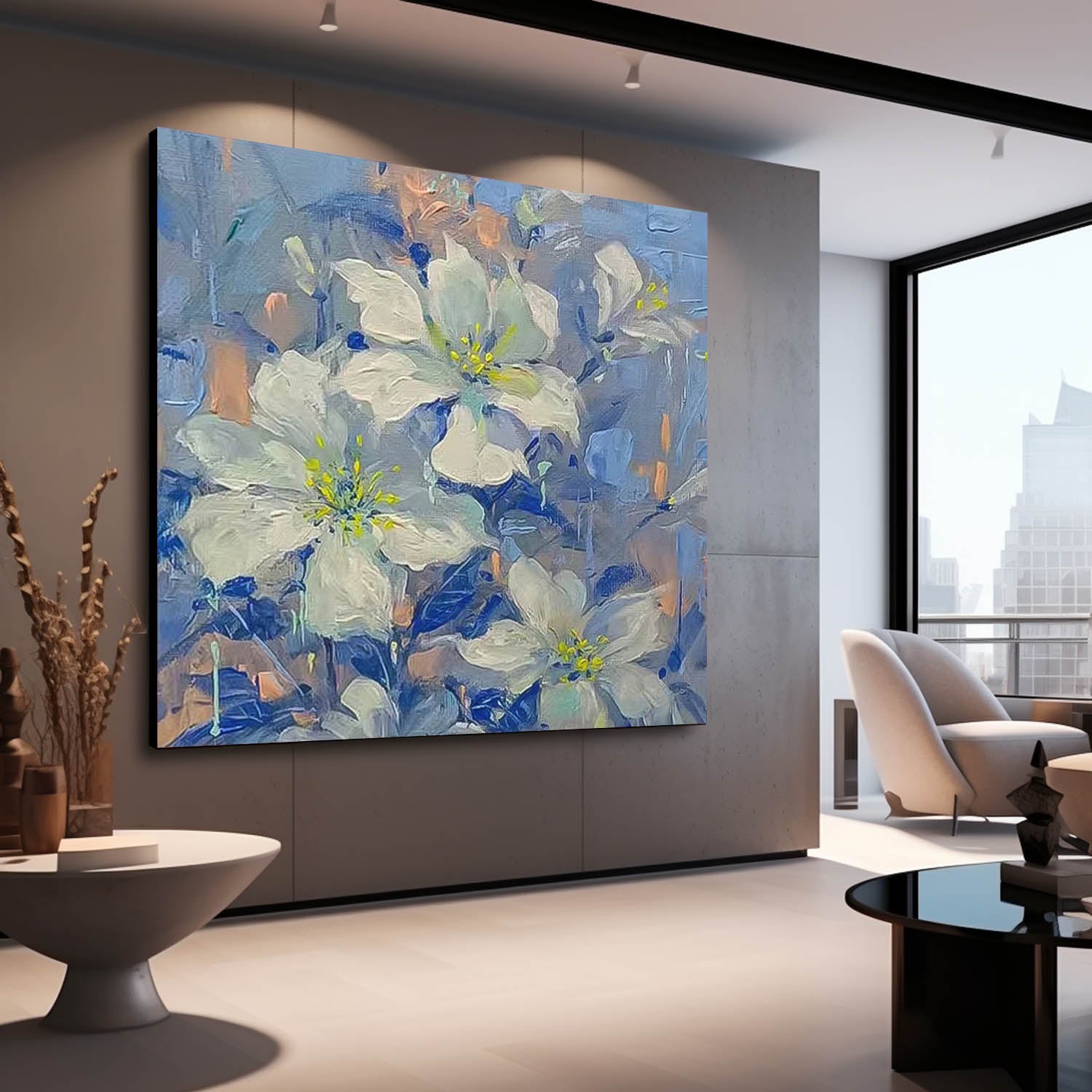 Wall Art Impressionist Flower Serene Calm Nature