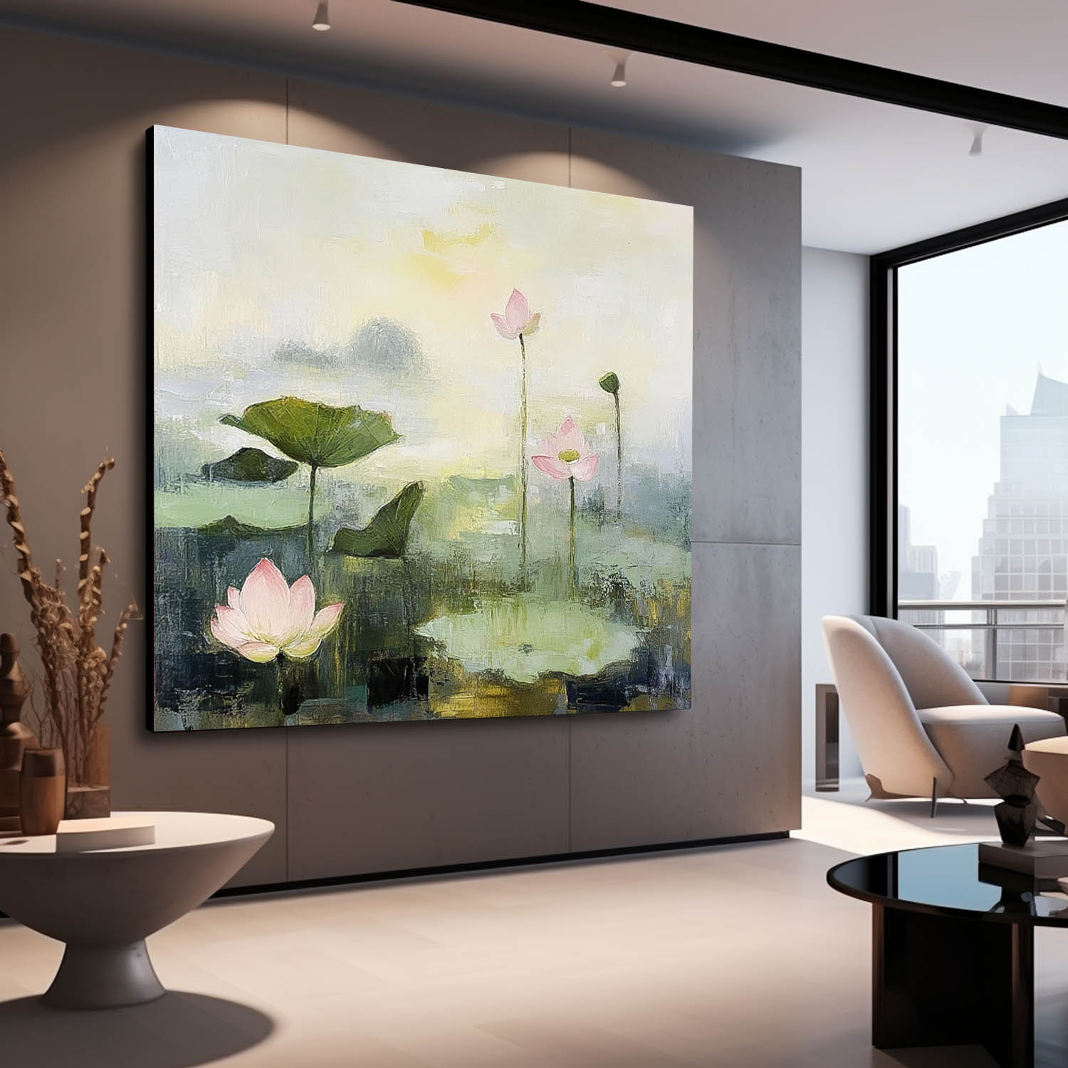 Wall Art Flower Lyrical Contemporary Tranquil
