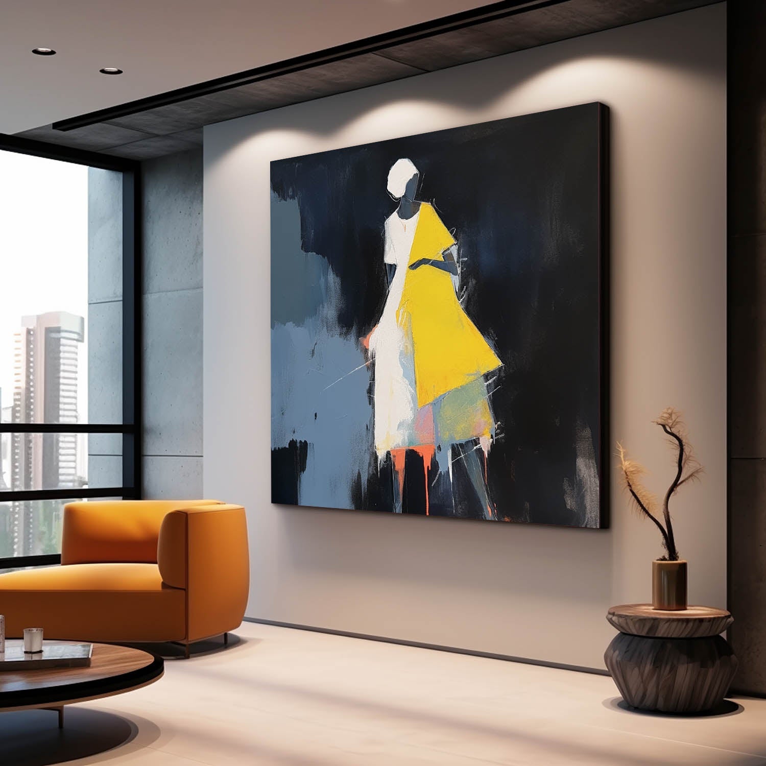 Wall Art People Modern Abstract Painterly