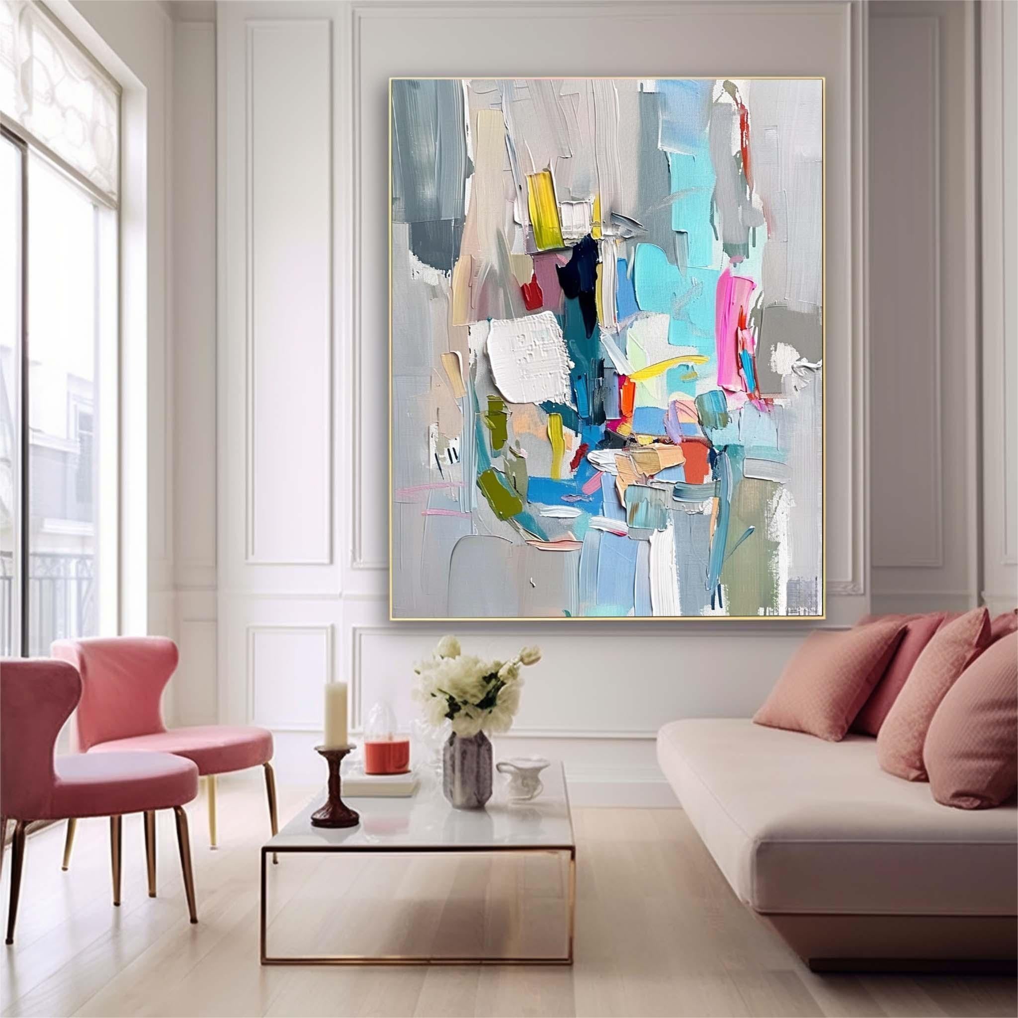 Wall Art Contrast Palette Abstract Edgy Playful