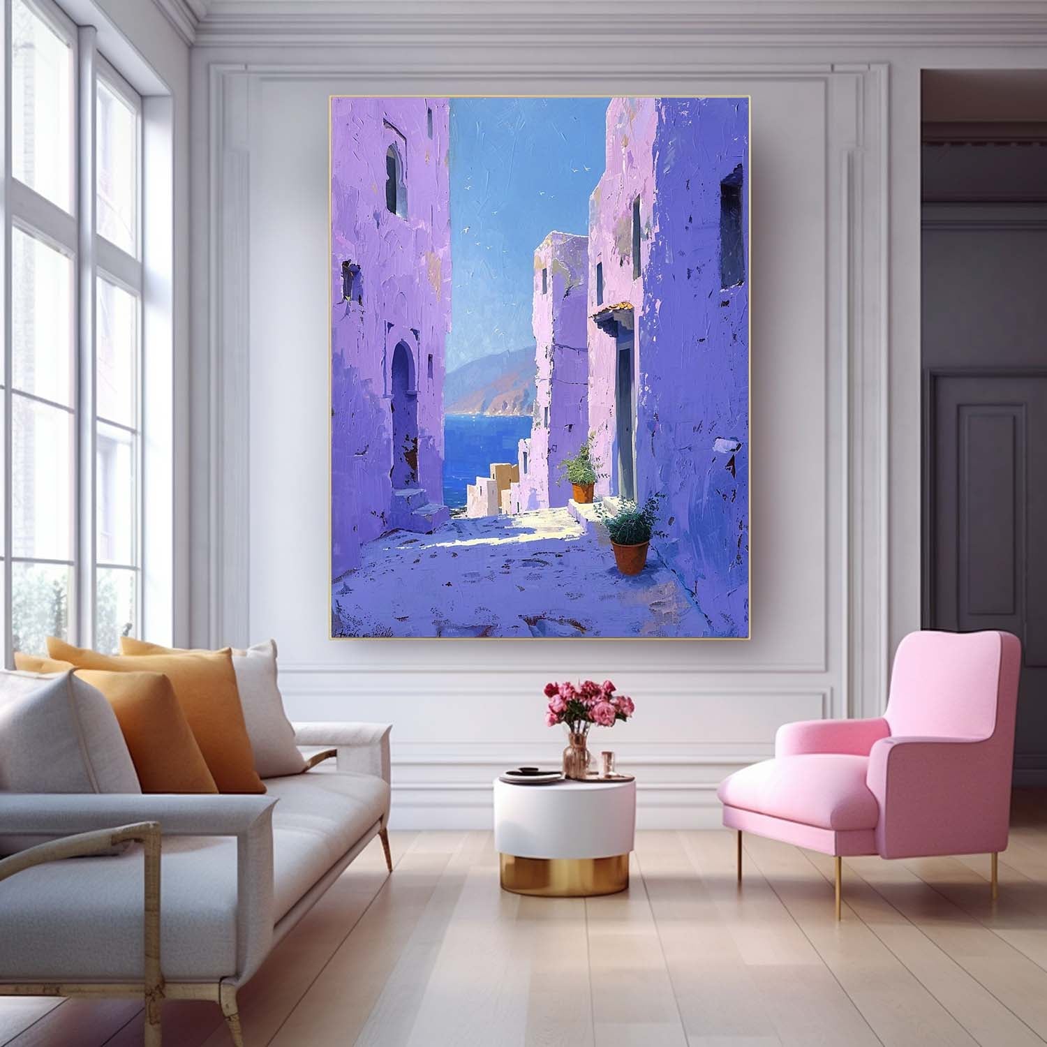 Wall Art Impasto Architecture Impressionist