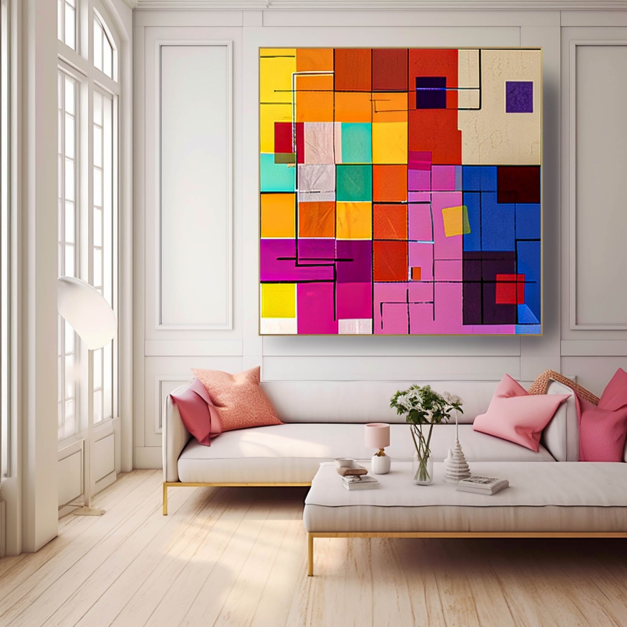 Wall Art Edgy Abstract Color Pop Energetic