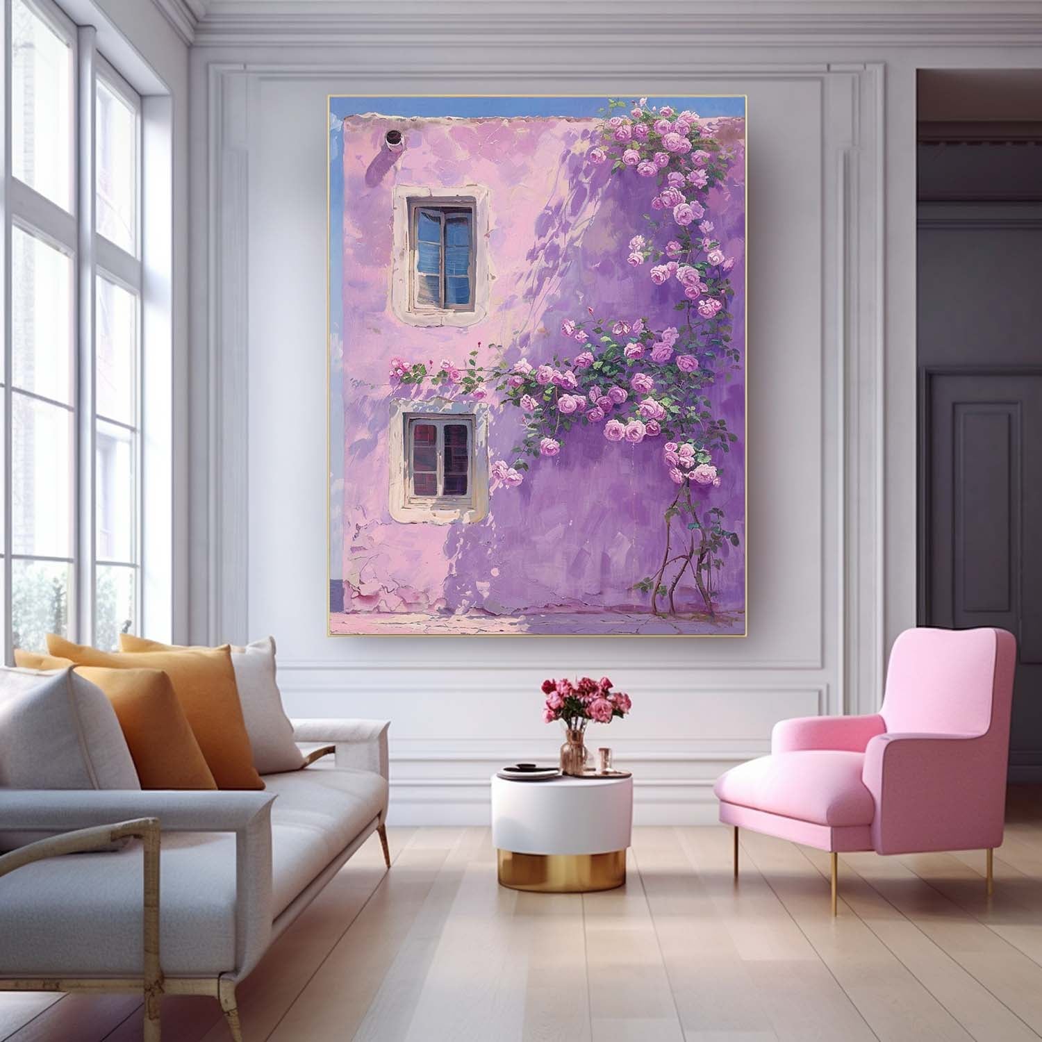 Wall Art Flower Warm Rustic Romantic Artistic