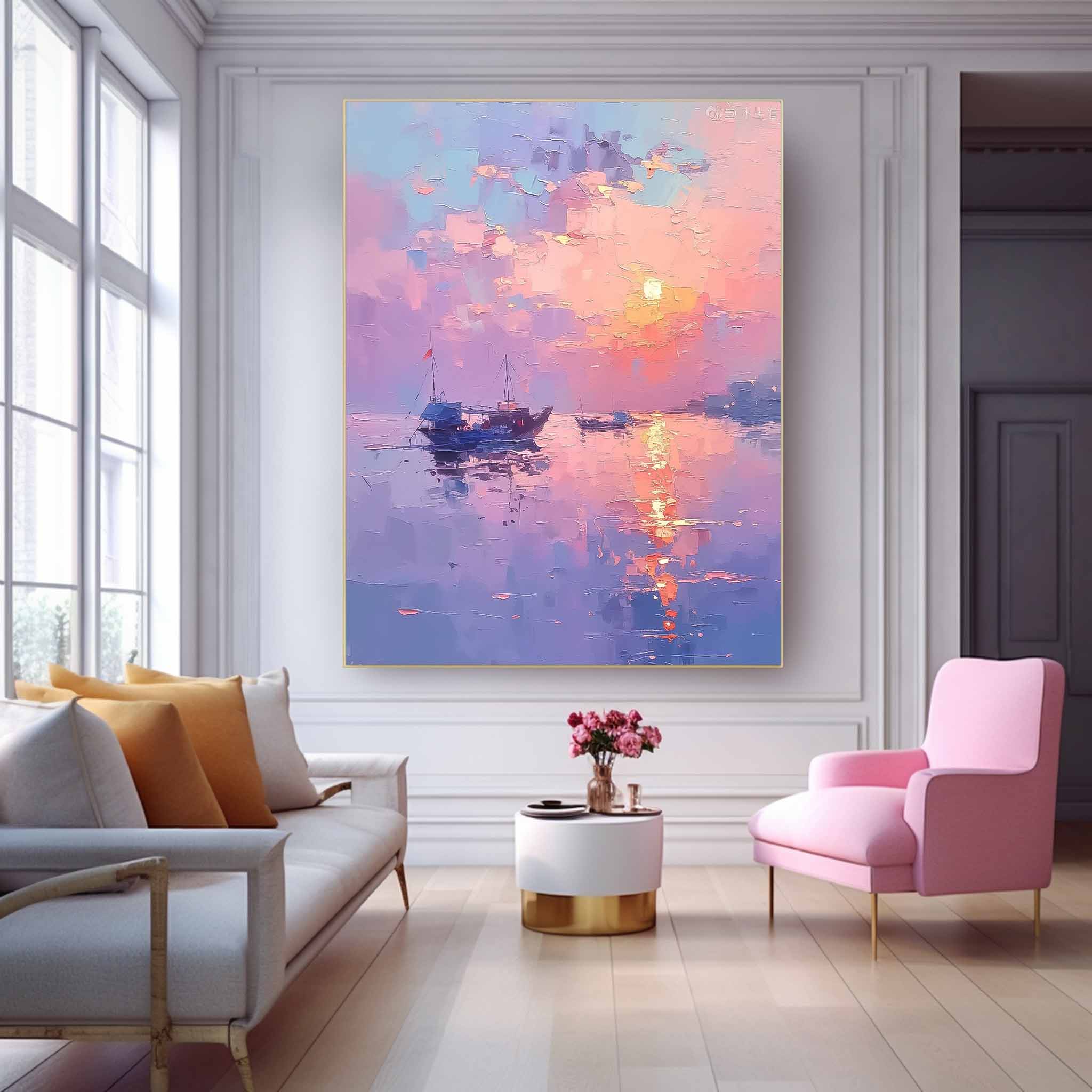 Wall Art Landscape Delicate Painterly Decor